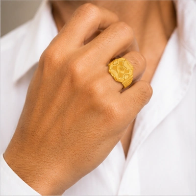 The GGR029200387 Gold Gents Ring