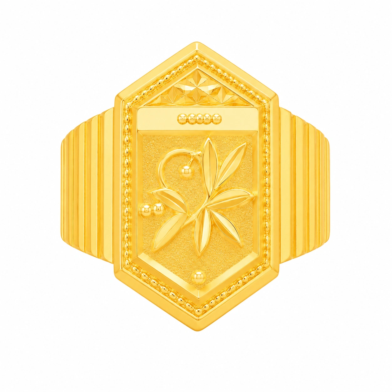 The GGR050311172 Gold Gents Ring