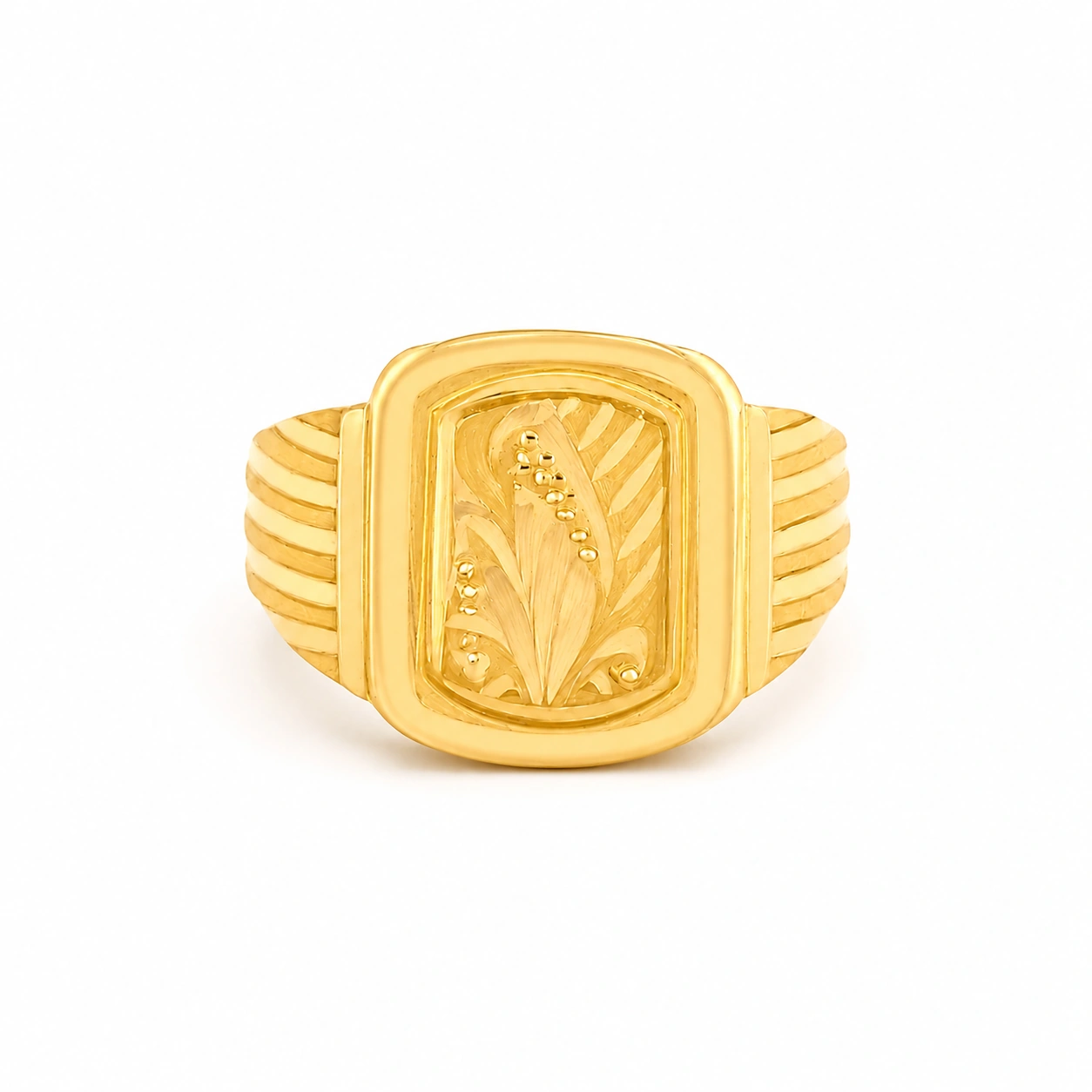 The GGR050311176 Gold Gents Ring