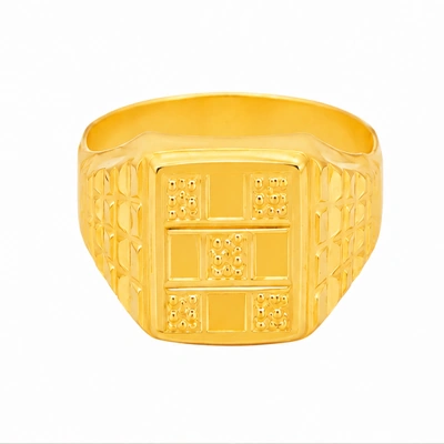 The GGR021521055 Gold Gents Ring