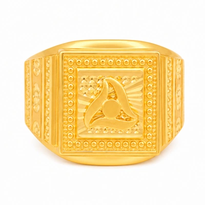 The GGR020220381 Gold Gents Ring