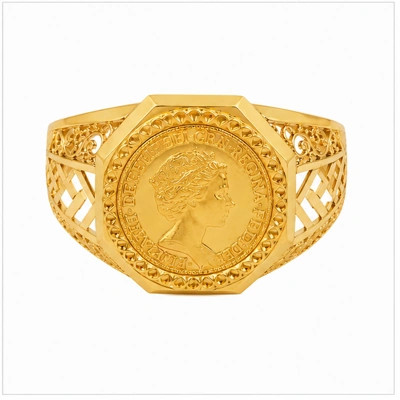 The GGR015210315 Gold Gents Ring