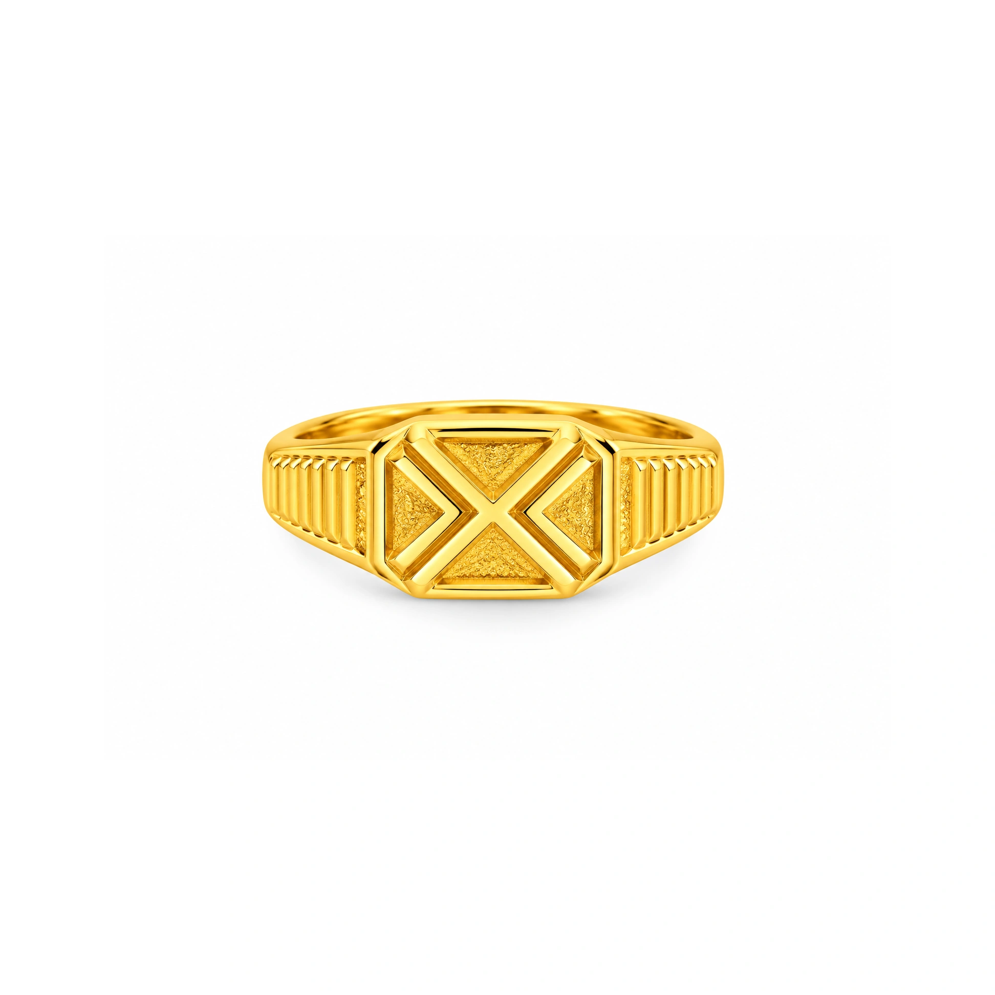 The GGR004211977 Gold Gents Ring