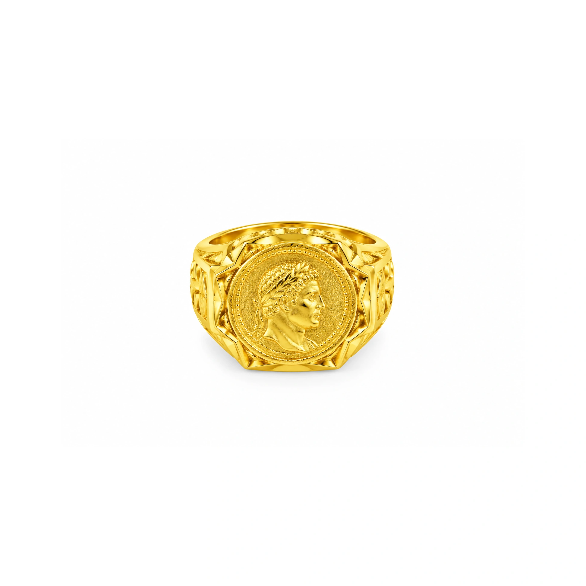 The GGR015210478 Gold Gents Ring