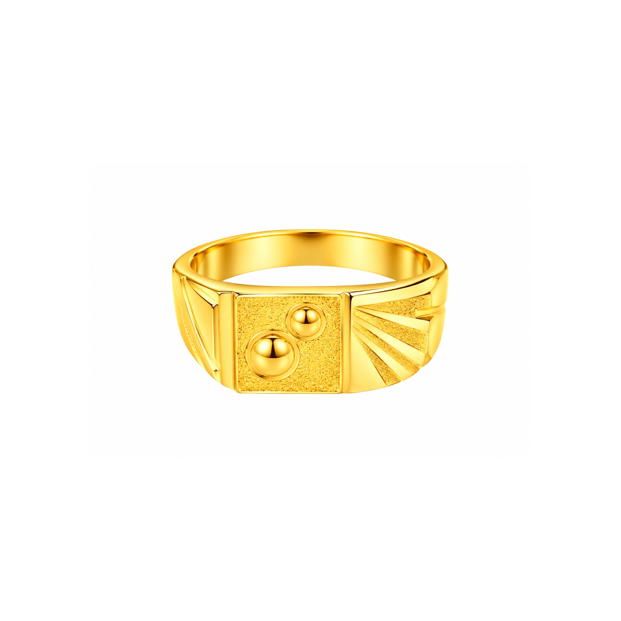 The GGR020219572 Gold Gents Ring