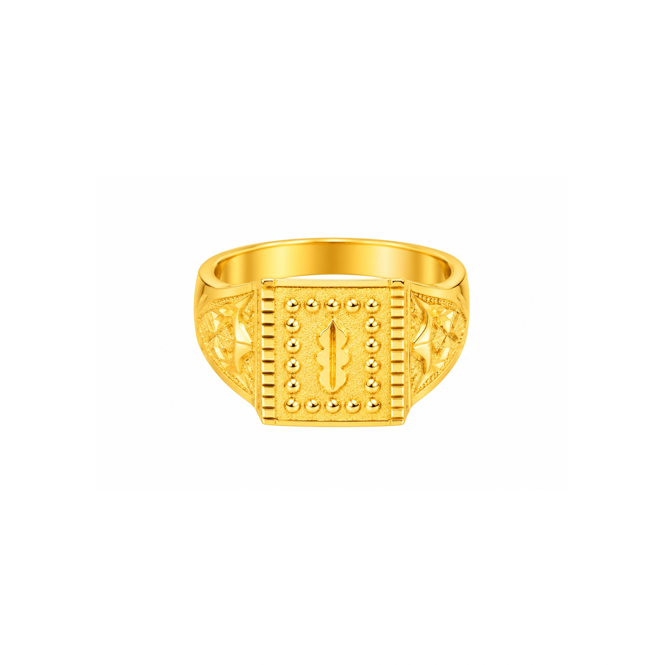 The GGR020219590 Gold Gents Ring