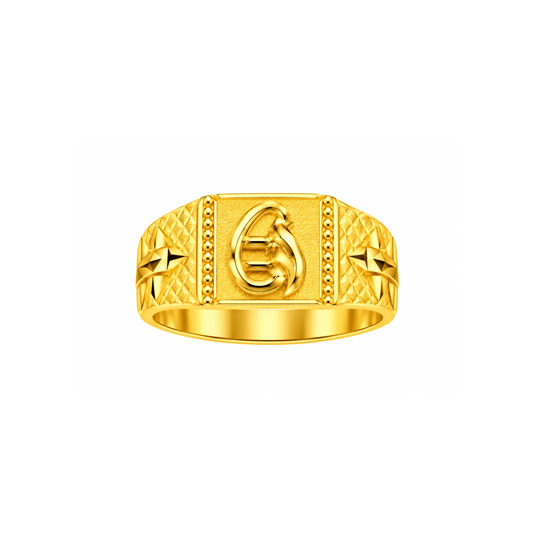 The GGR020219661 Gold Gents Ring