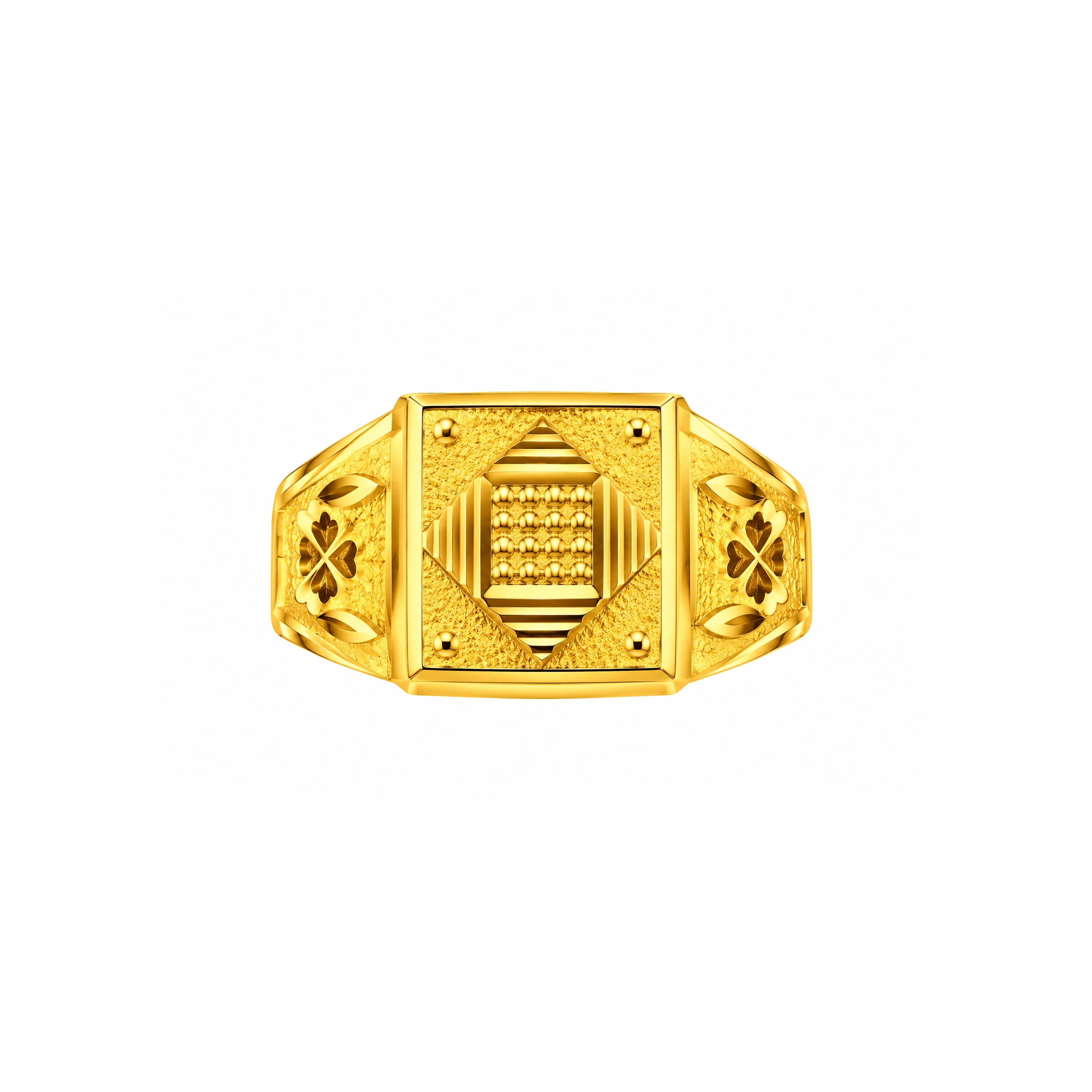 The GGR020219677 Gold Gents Ring