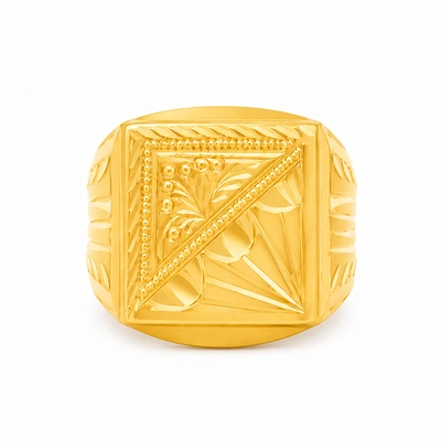 The GGR05030446 Gold Gents Ring