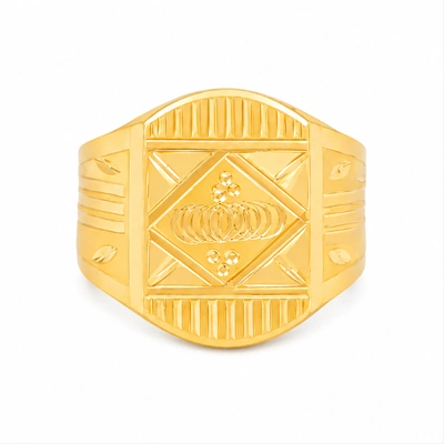 The GGR050310079 Gold Gents Ring