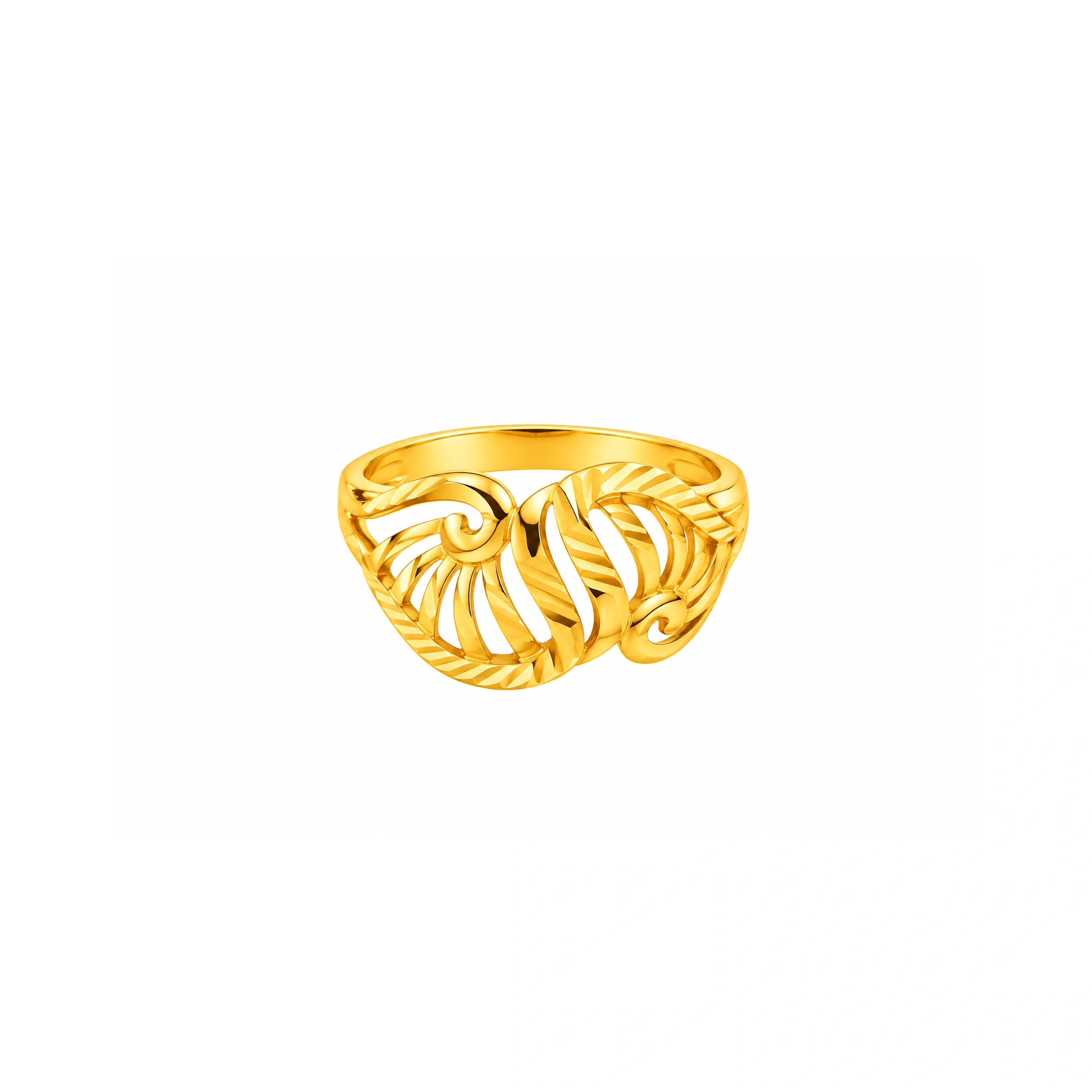 The GLR001710046 Gold Ladies Ring