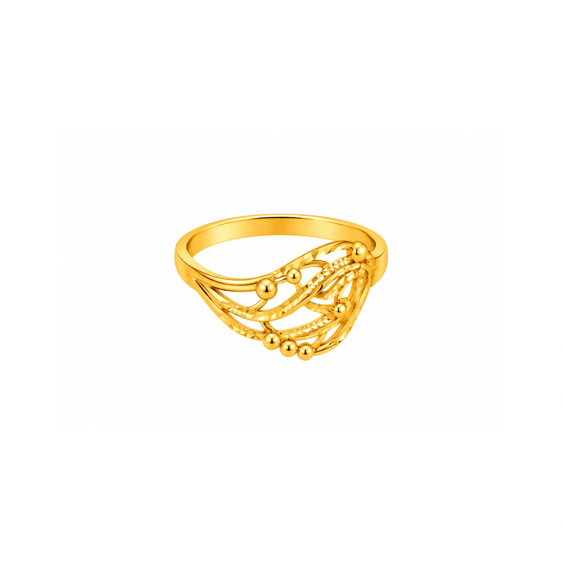 The GLR001710064 Gold Ladies Ring