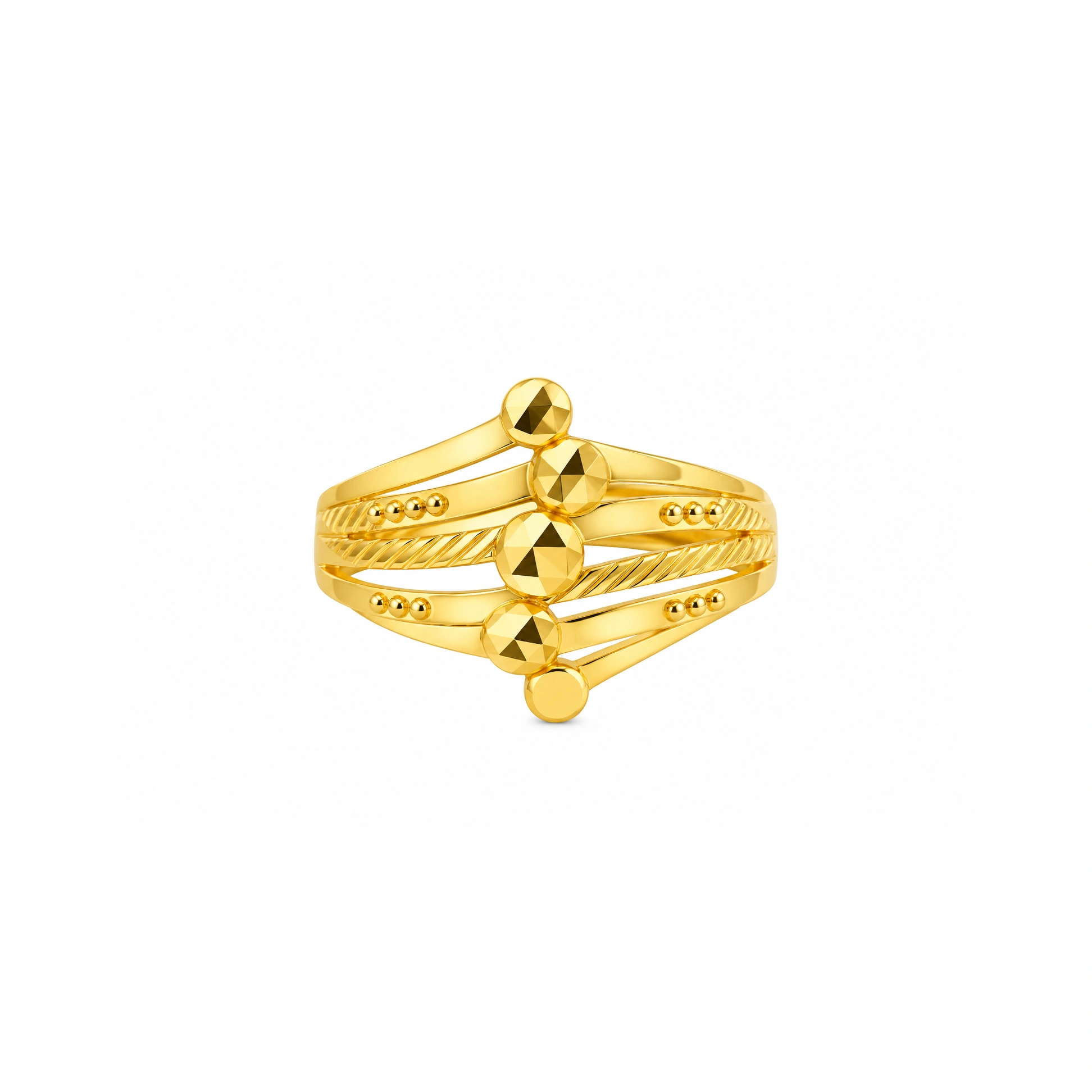 The GLR001710106 Gold Ladies Ring