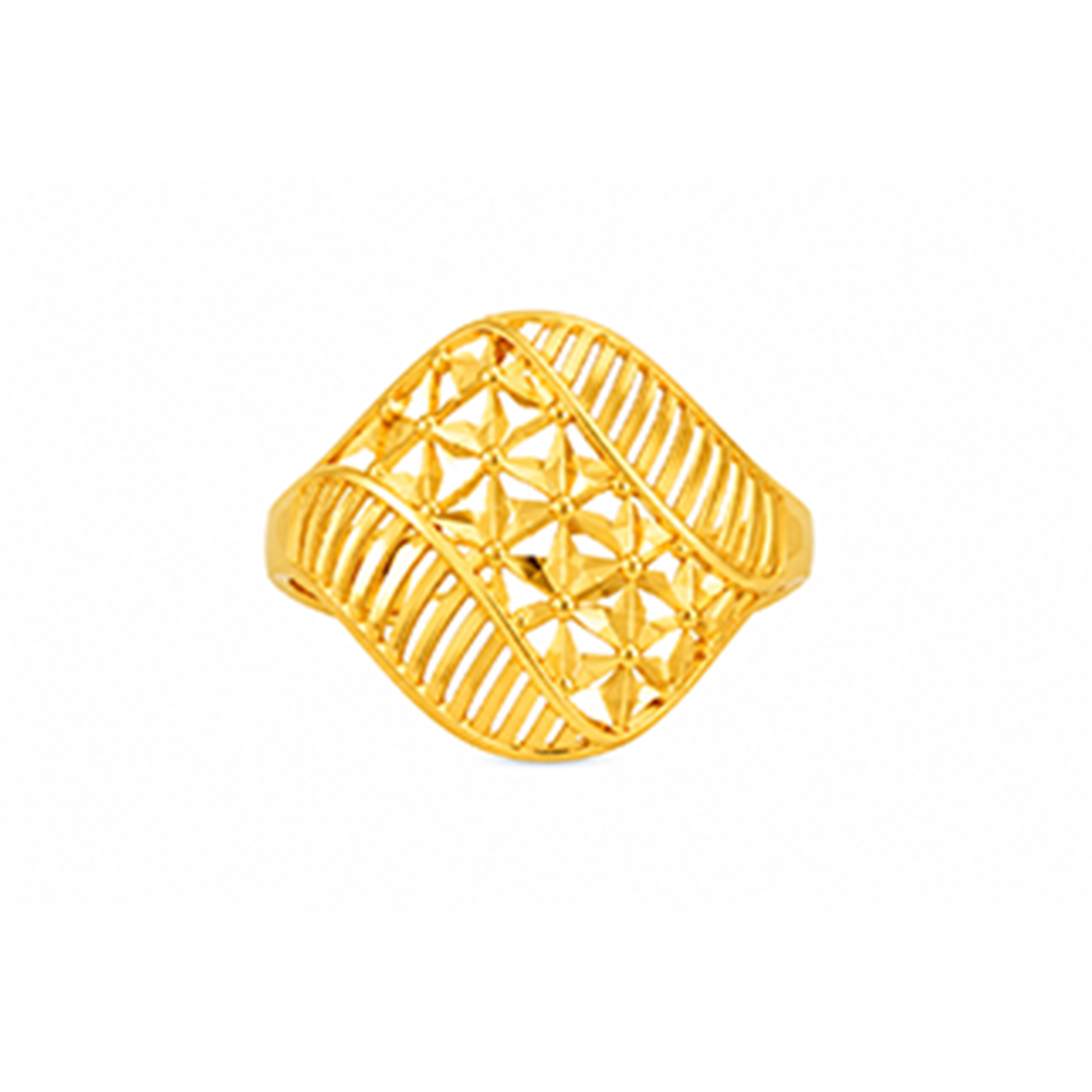 The GLR003210117 Gold Ladies Ring