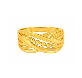 The GLR003210137 Gold Ladies Ring