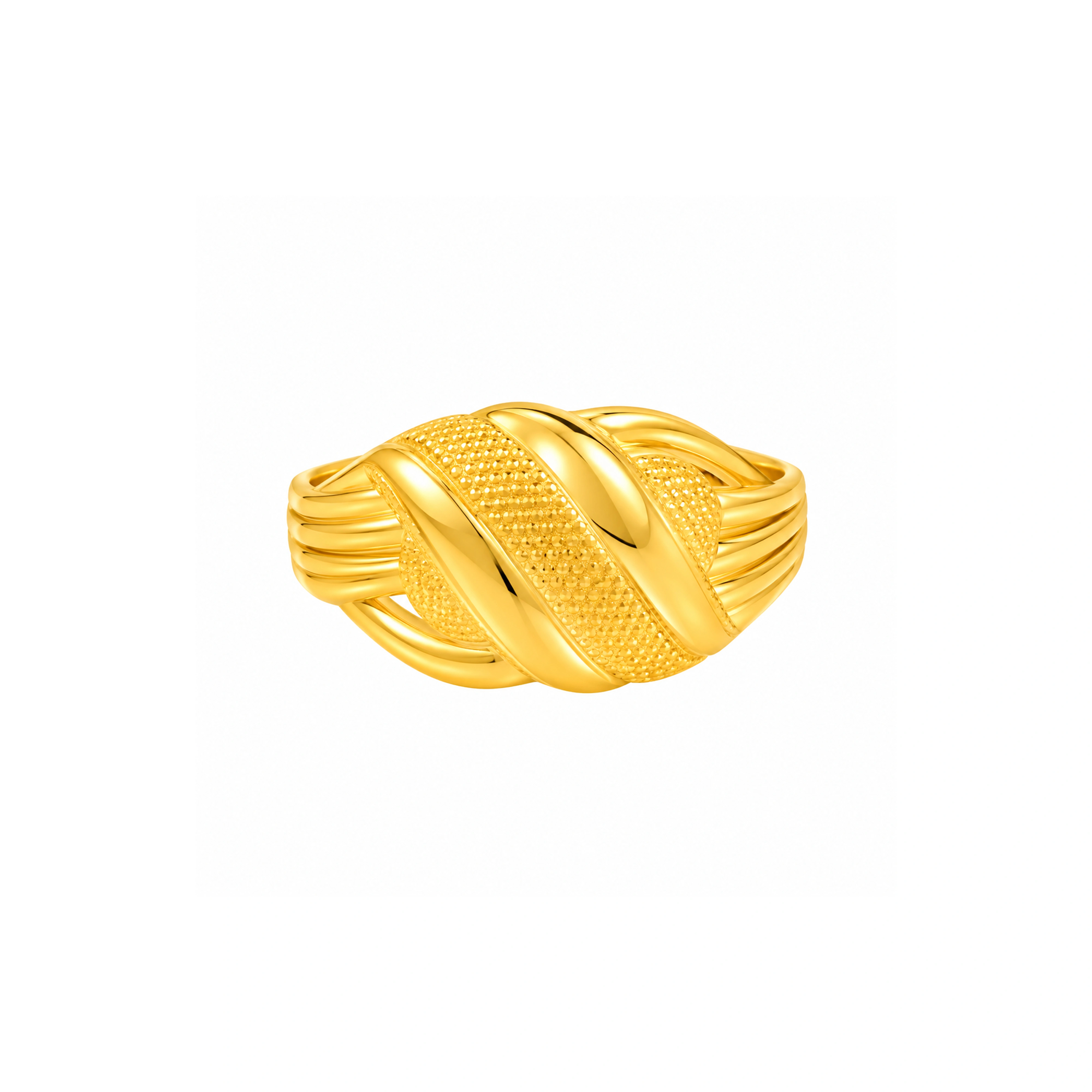 The GLR003210193 Gold Ladies Ring
