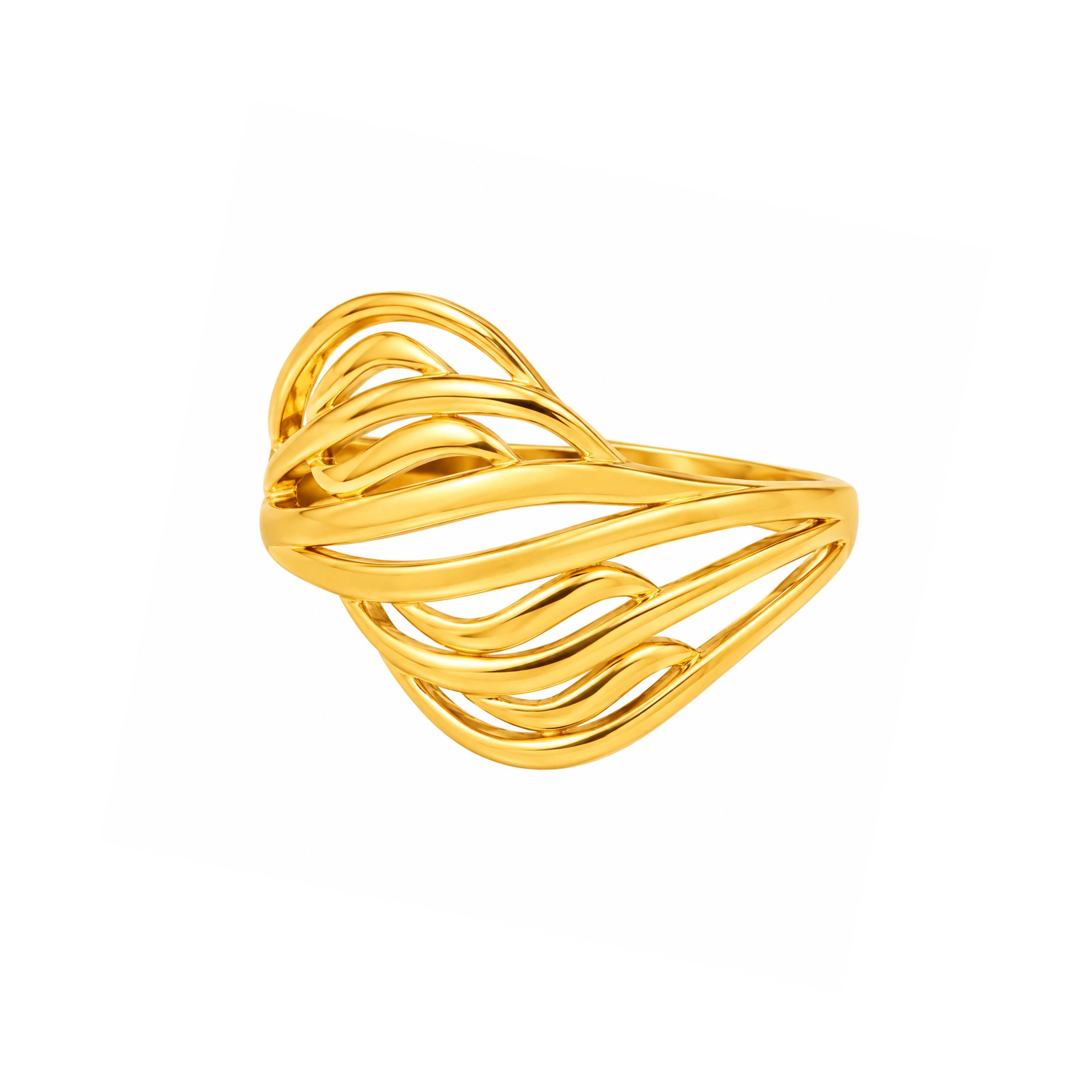The GLR003210501 Gold Ladies Ring