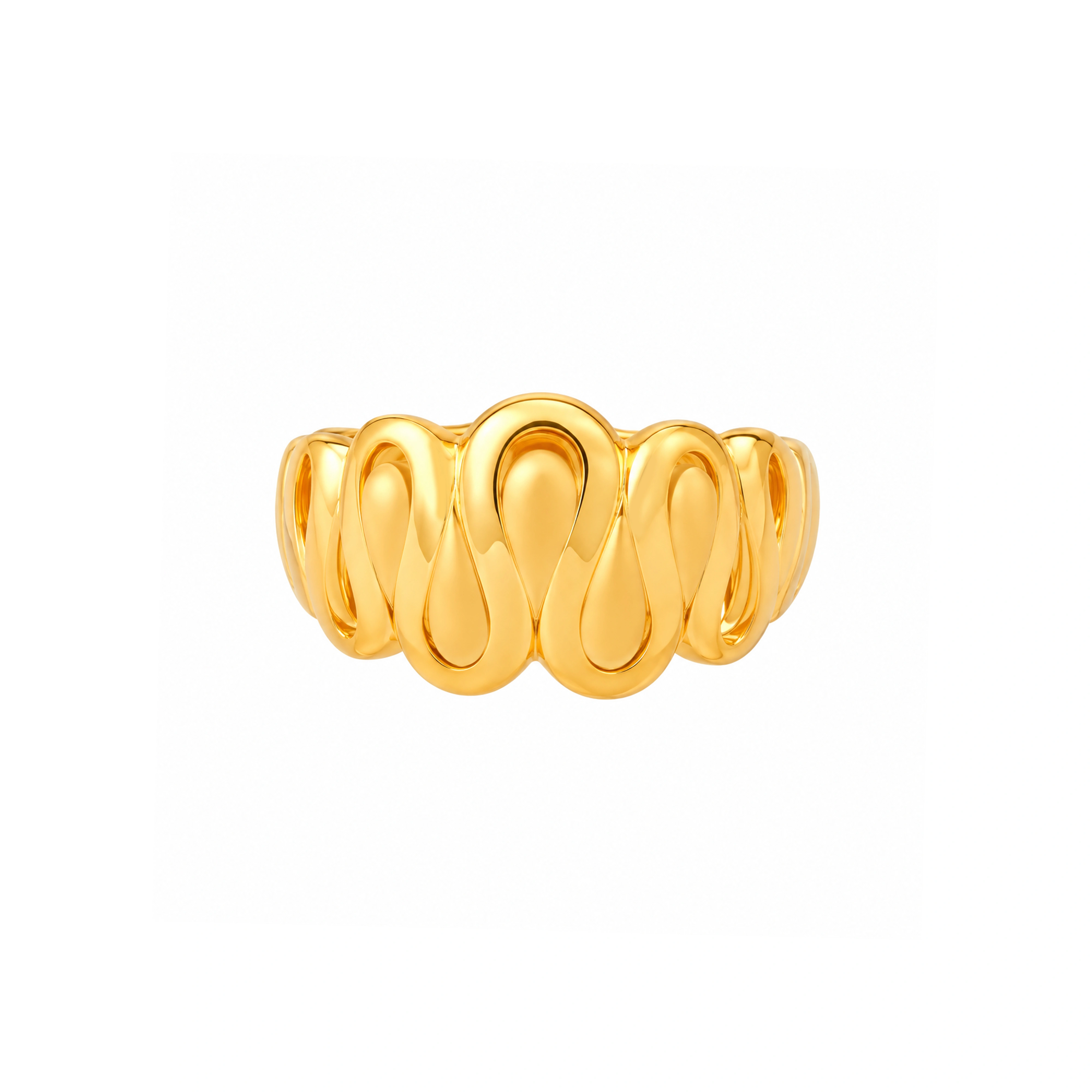 The GLR003210513 Gold Ladies Ring