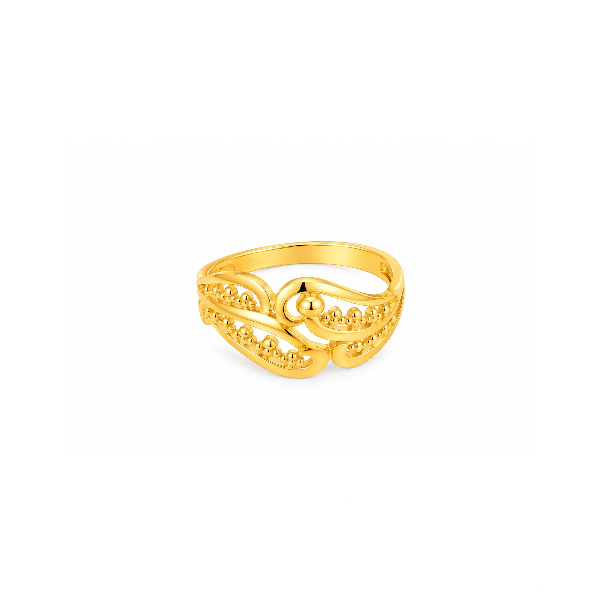 The GLR003210545 Gold Ladies Ring