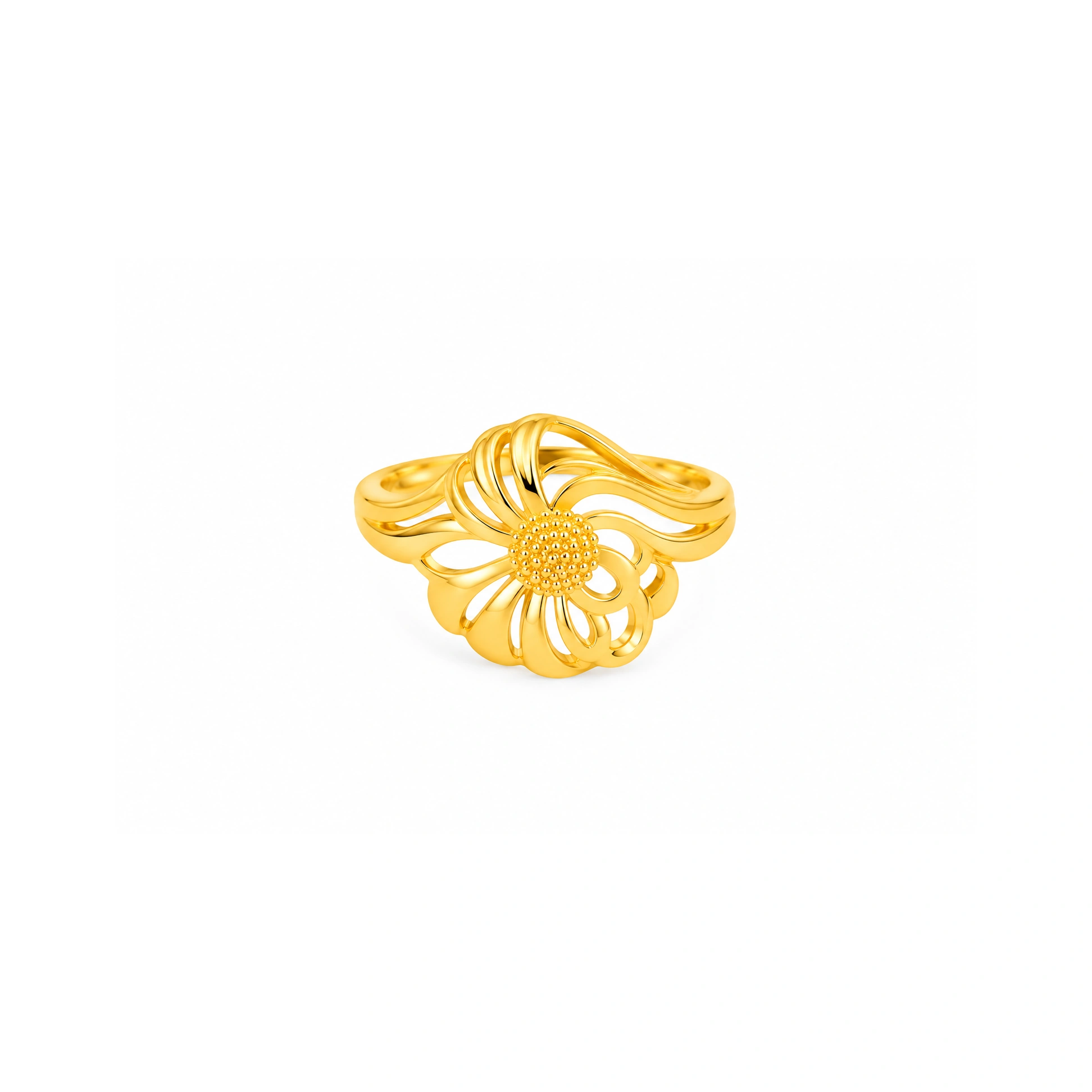 The GLR003210580 Gold Ladies Ring