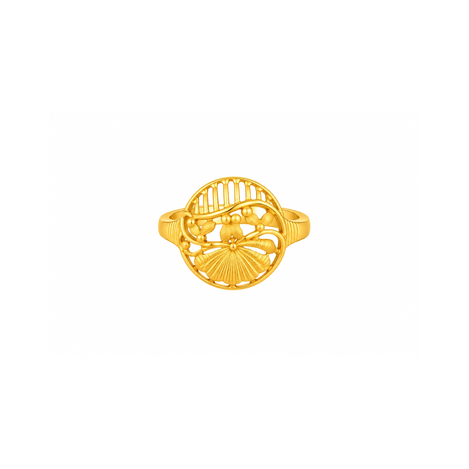 The GLR004210617 Gold Ladies Ring