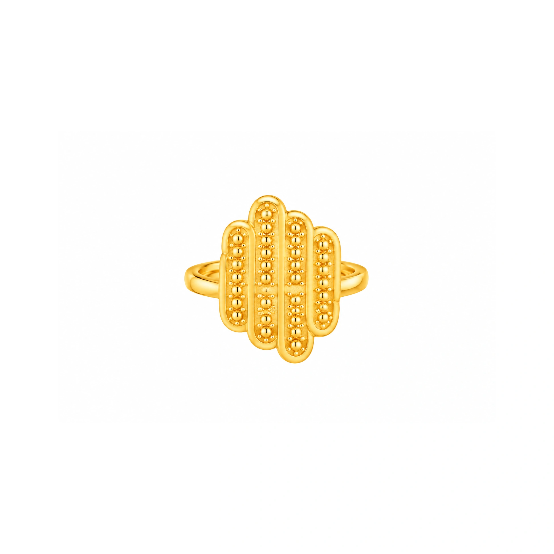 The GLR004211130 Gold Ladies Ring