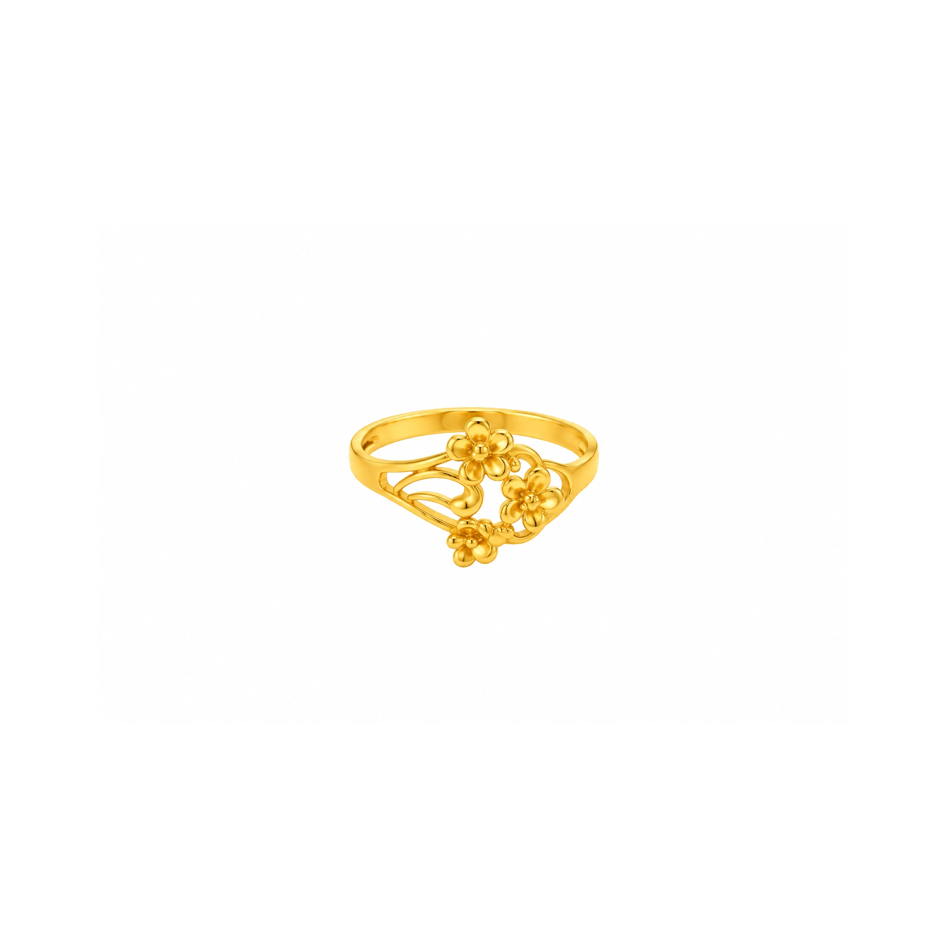 The GLR004211518 Gold Ladies Ring