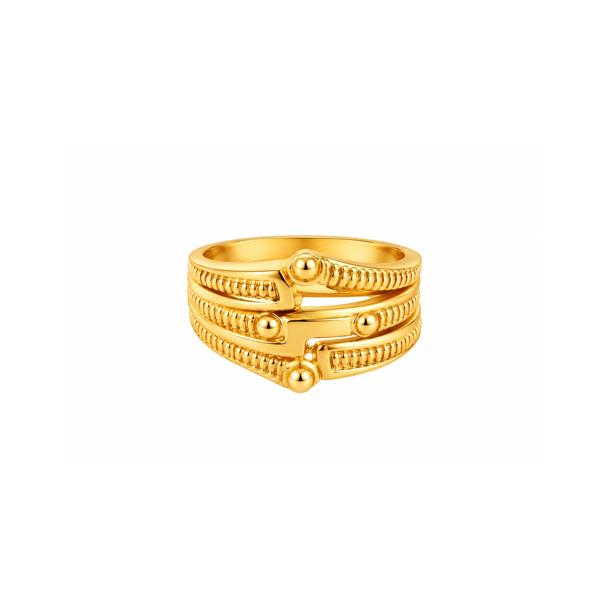 The GLR004212055 Gold Ladies Ring
