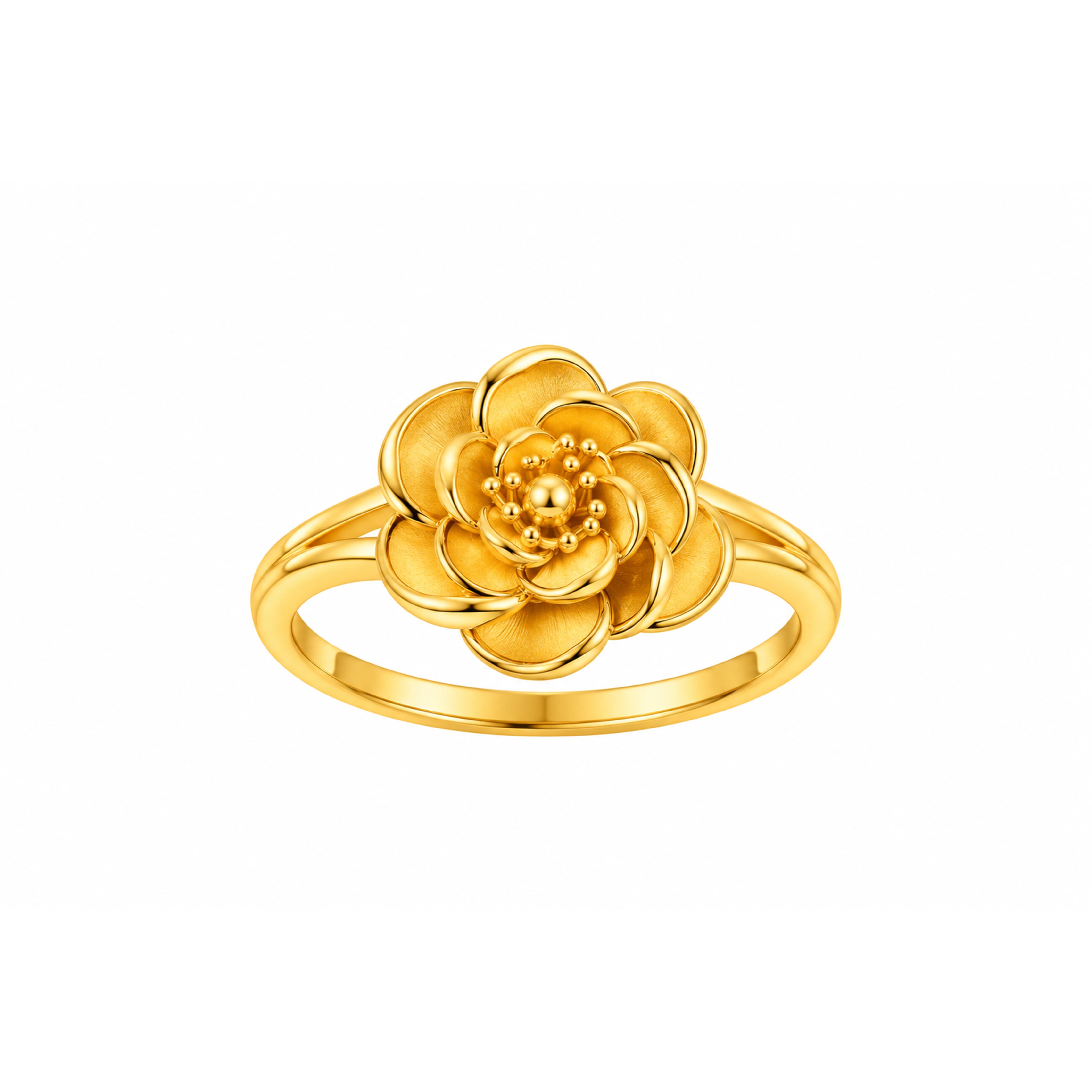 The GLR004212056 Gold Ladies Ring