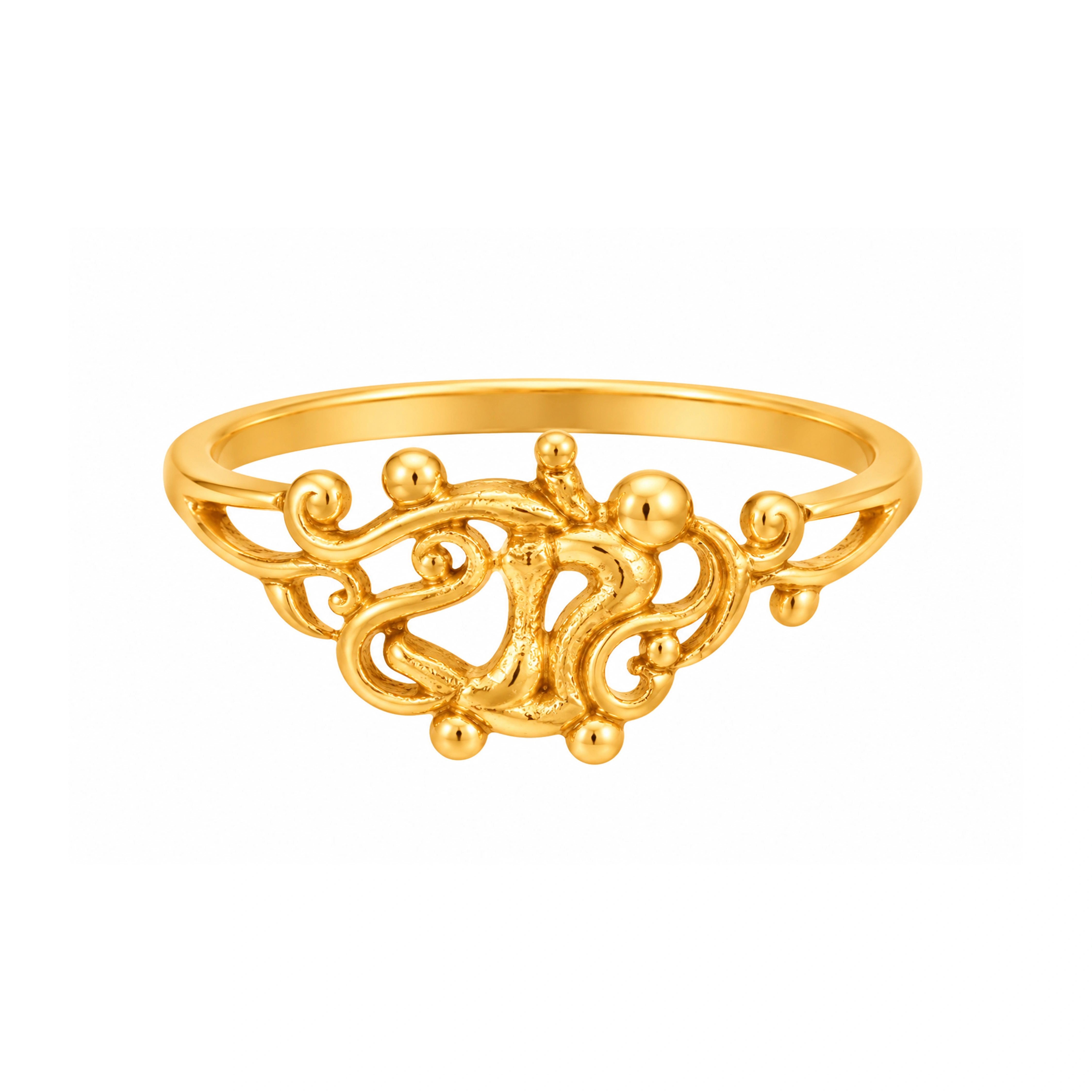 The GLR004212071 Gold Ladies Ring