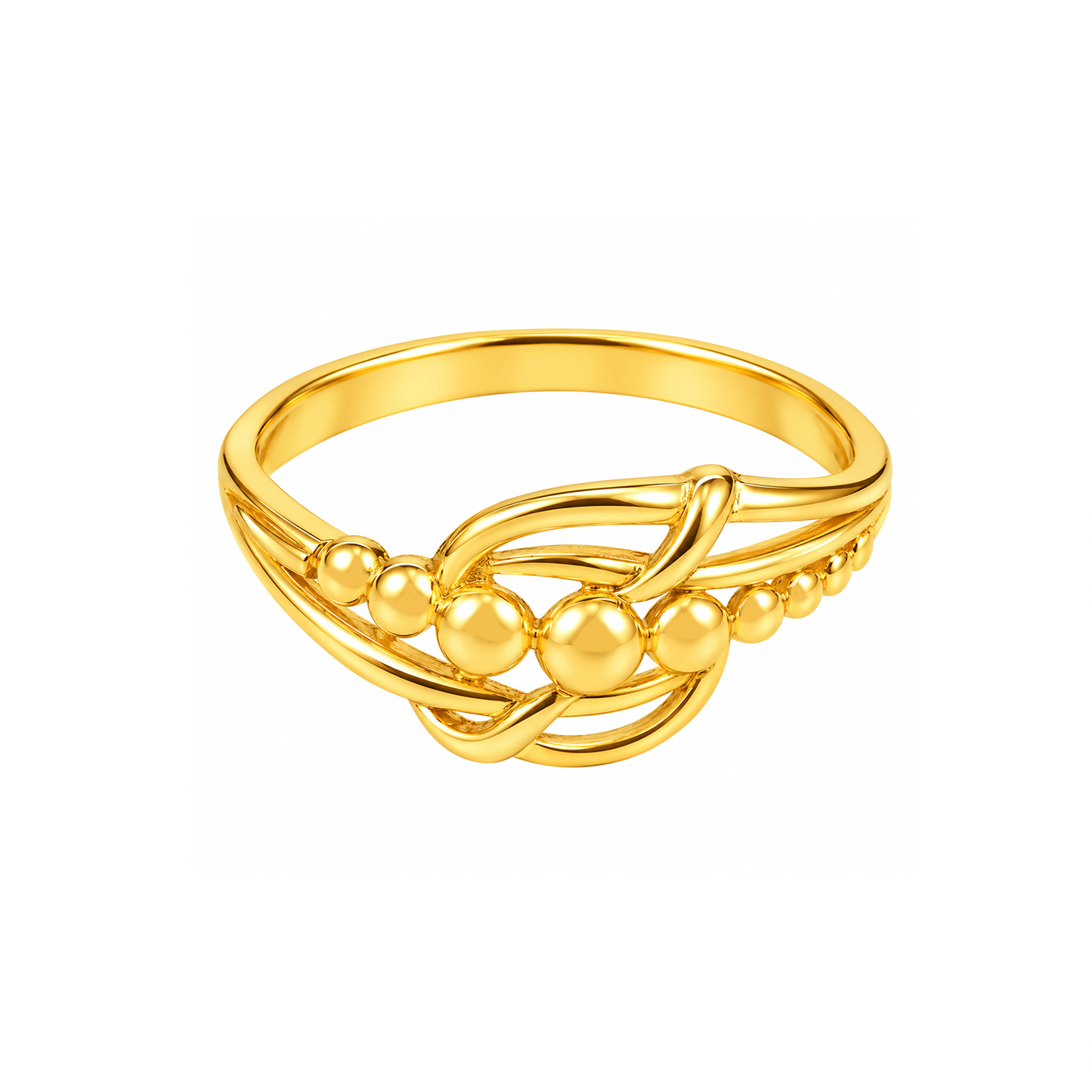 The GLR004212090 Gold Ladies Ring