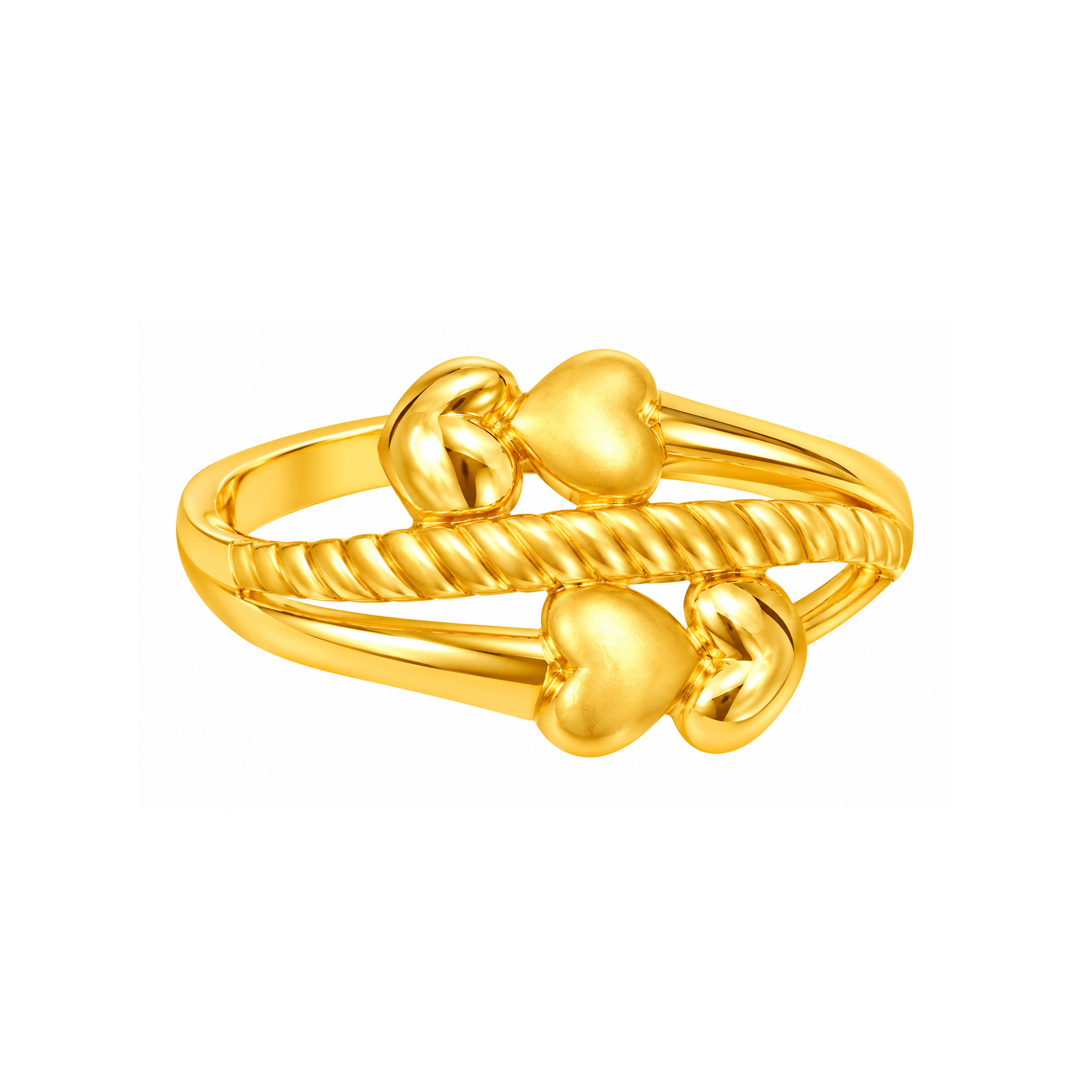 The GLR004212153 Gold Ladies Ring