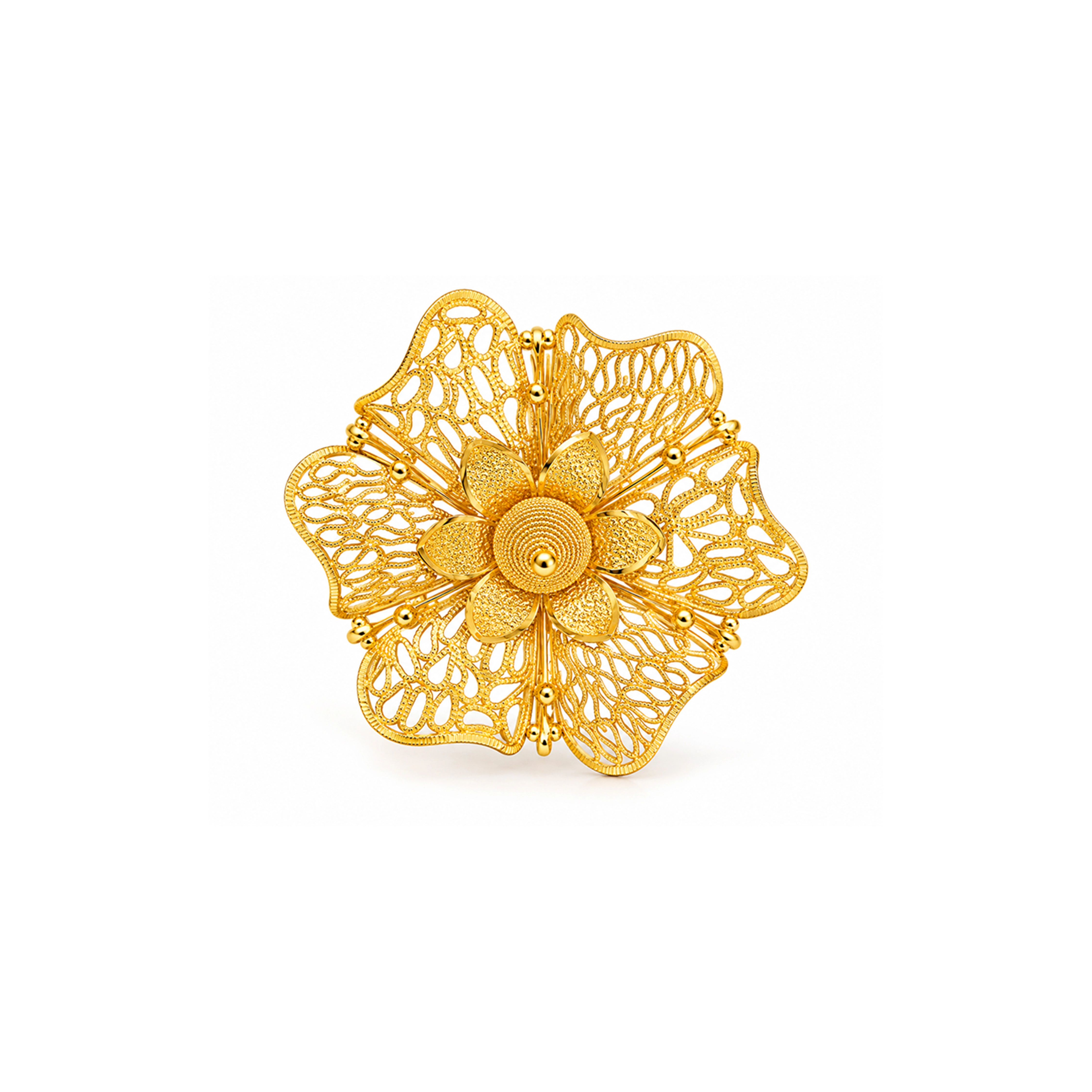 The GLR005610075 Gold Ladies Ring
