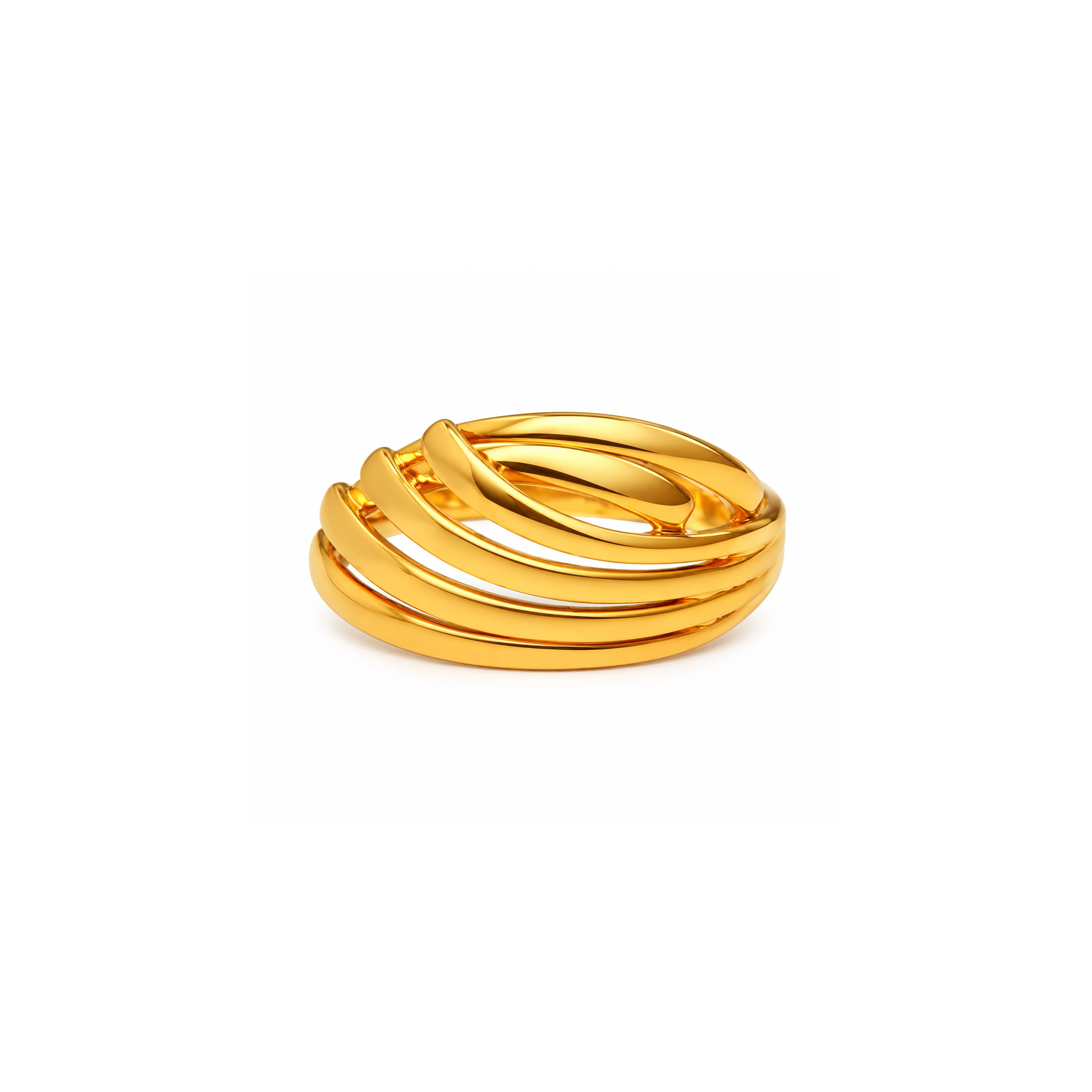 The GLR008110045 Gold Ladies Ring