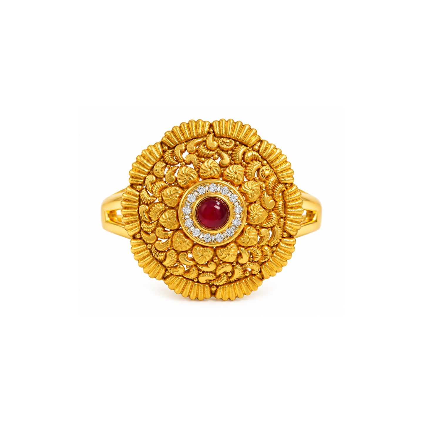 The GLR011010854 Gold Ladies Ring