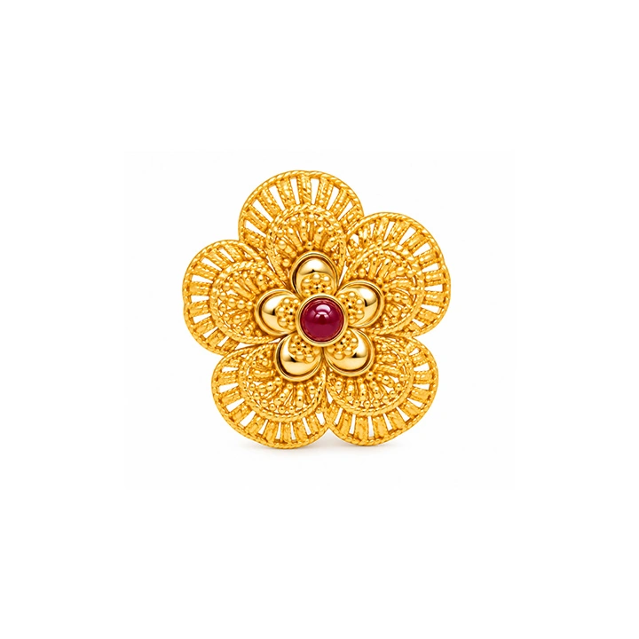 The GLR011010895 Gold Ladies Ring