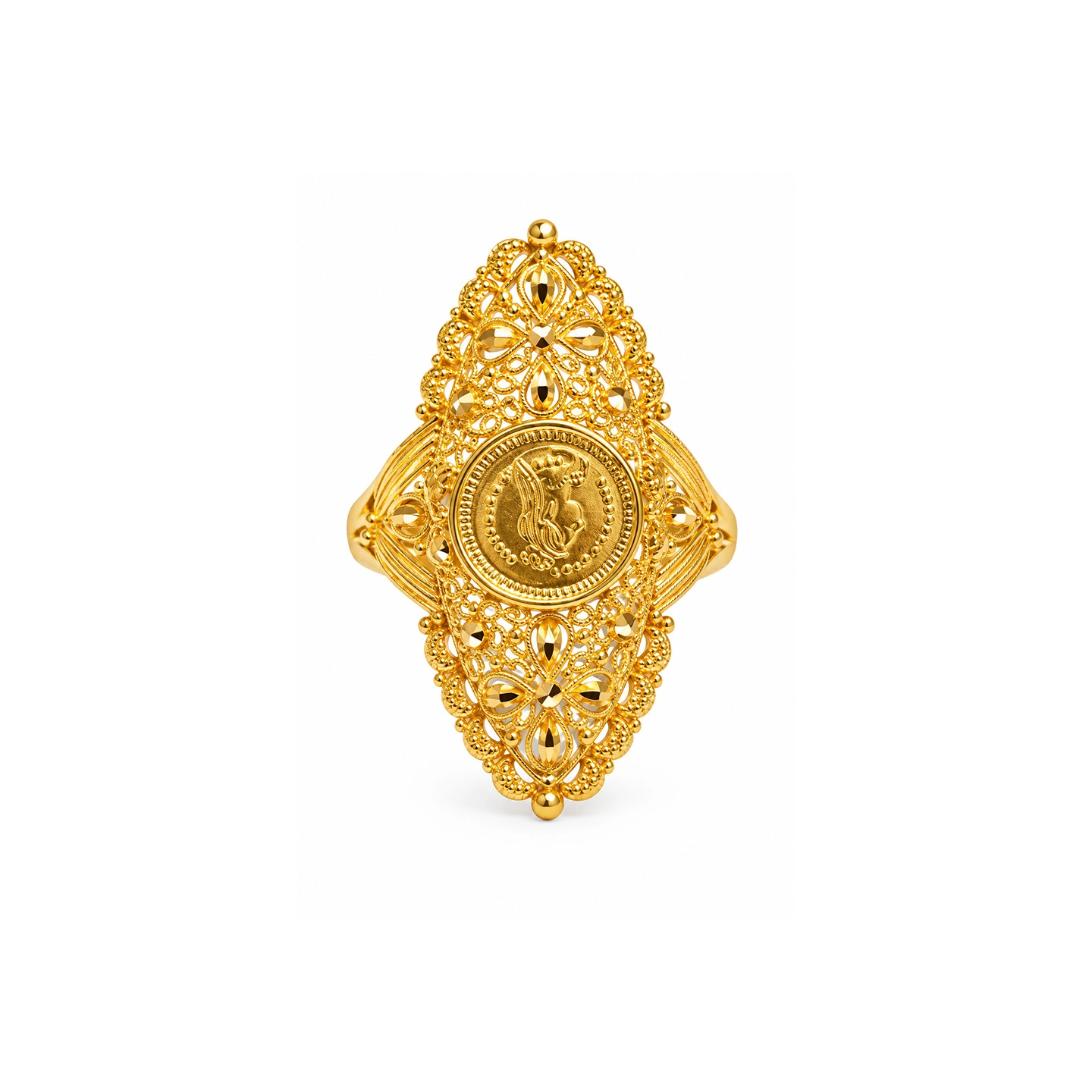 The GLR012210370 Gold Ladies Ring