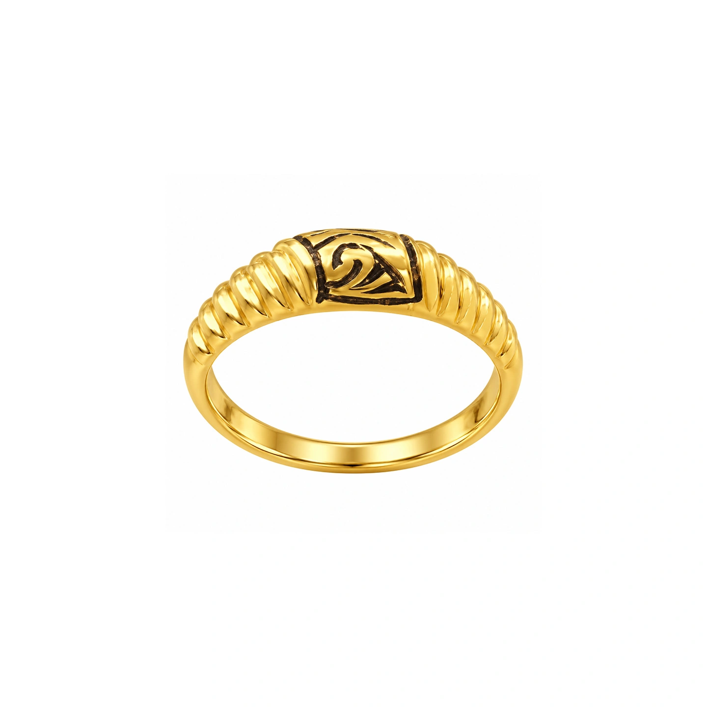 The GLR015210586 Gold Ladies Ring