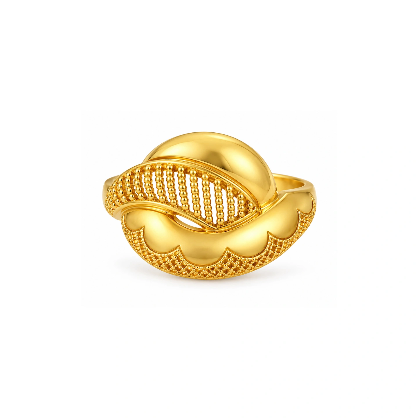 The GLR015210607 Gold Ladies Ring