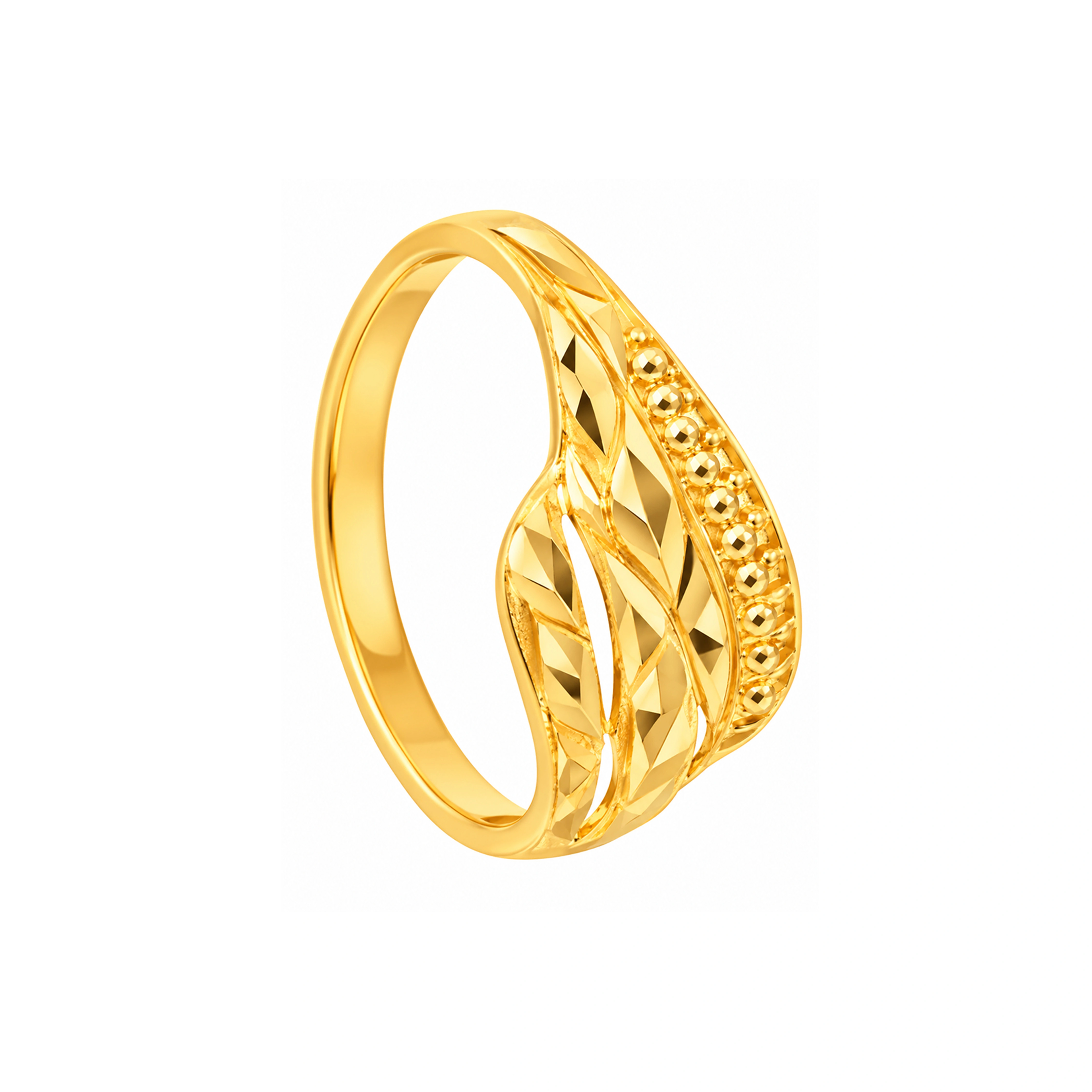 The GLR015210645 Gold Ladies Ring