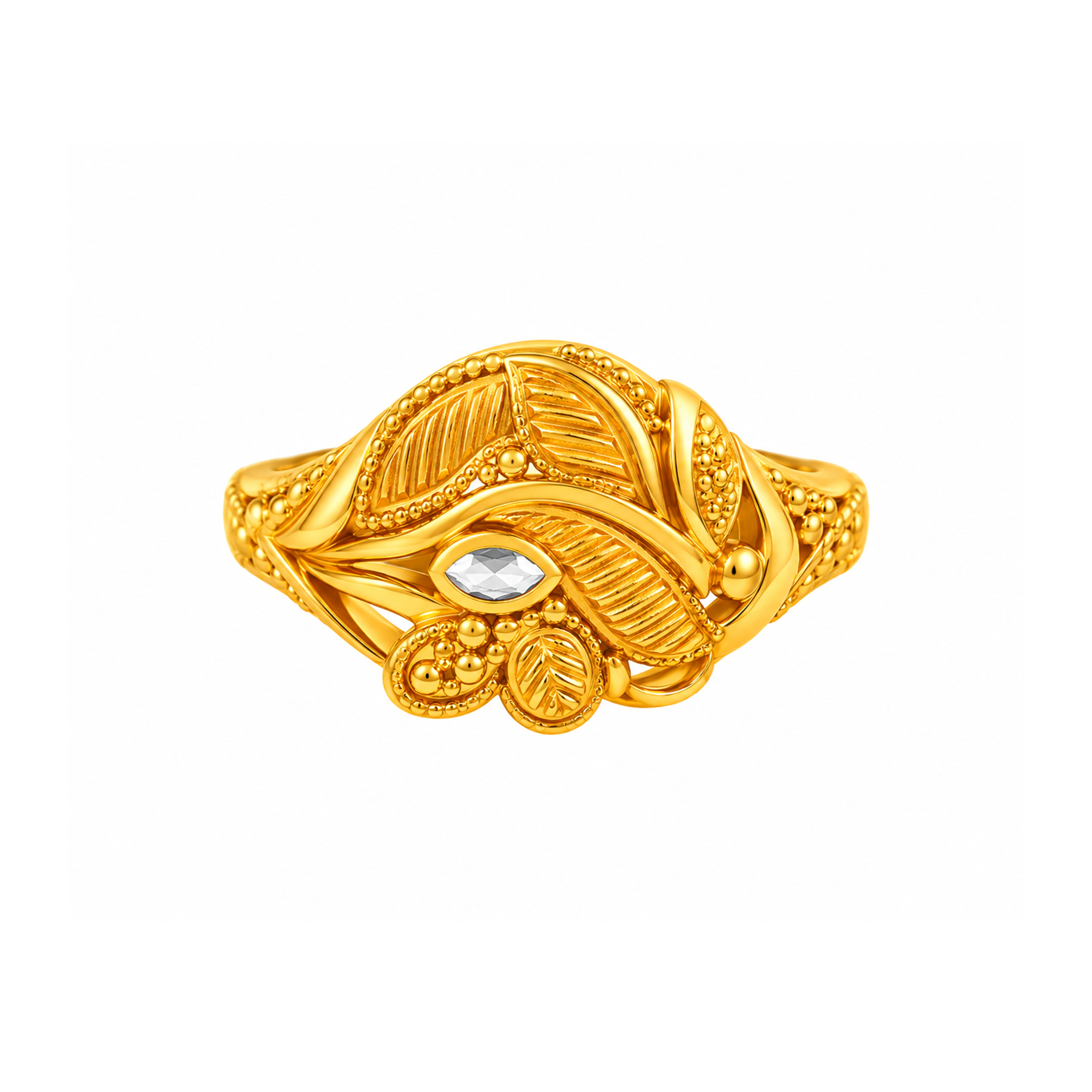 The GLR020212152 Gold Ladies Ring