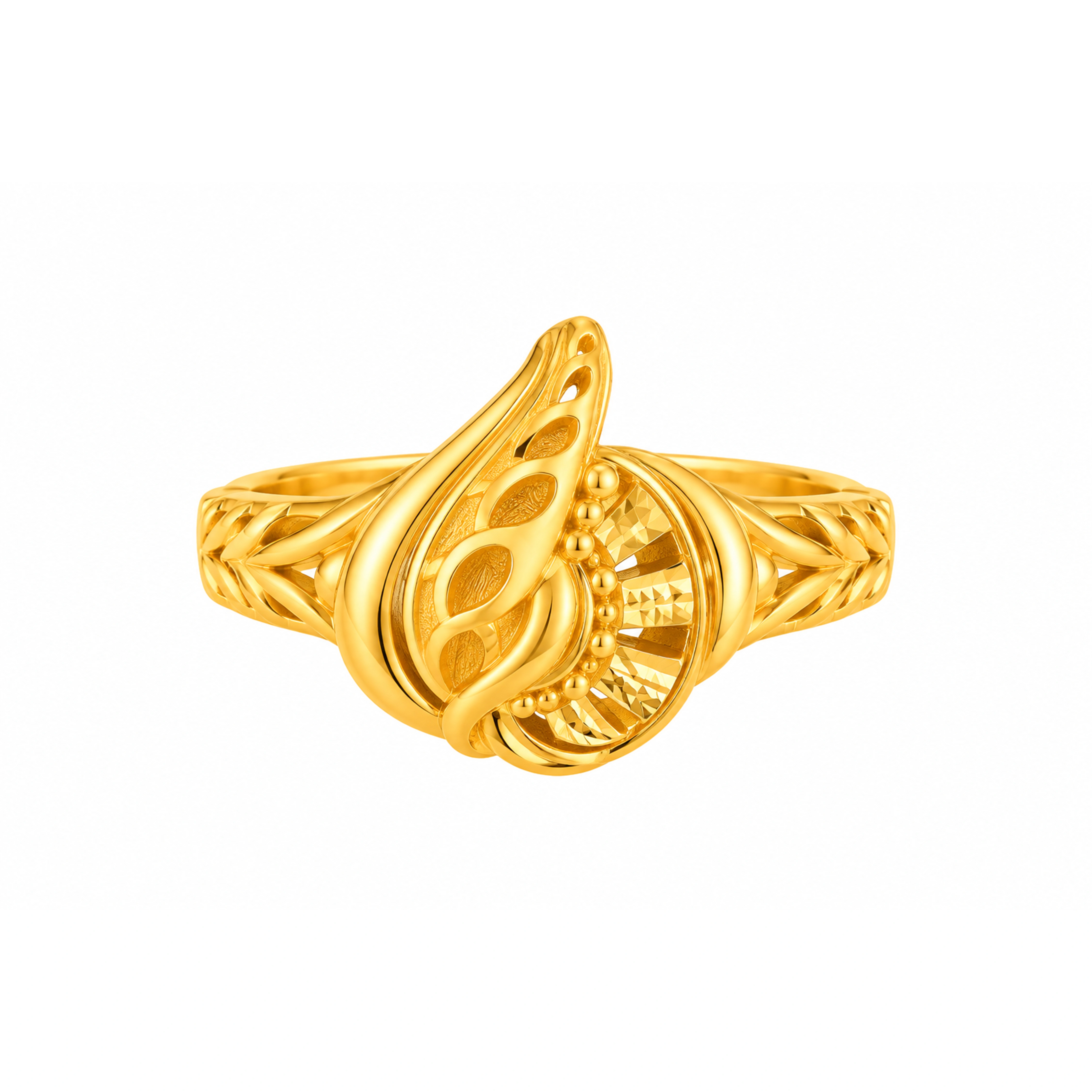 The GLR020212173 Gold Ladies Ring