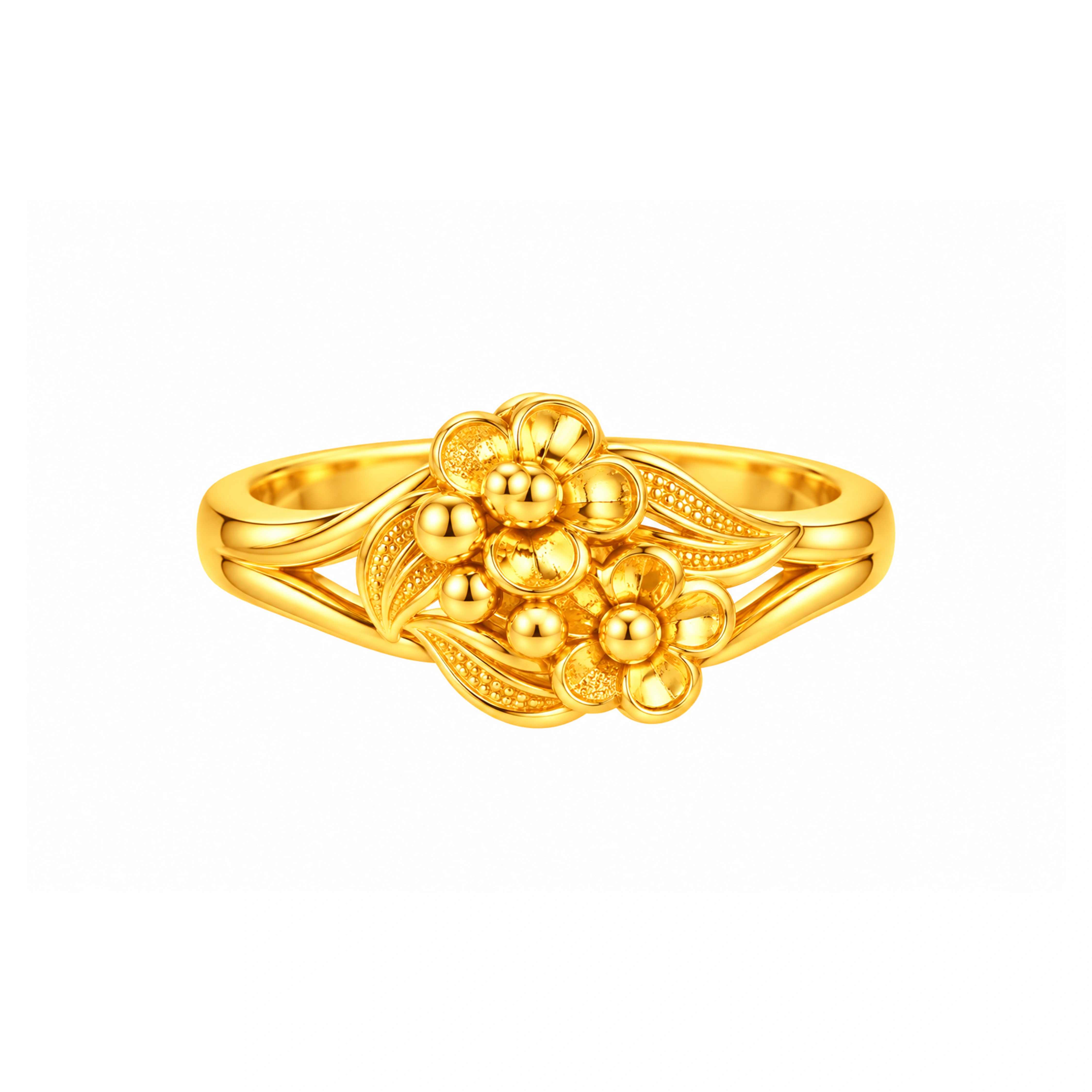 The GLR020216007 Gold Ladies Ring