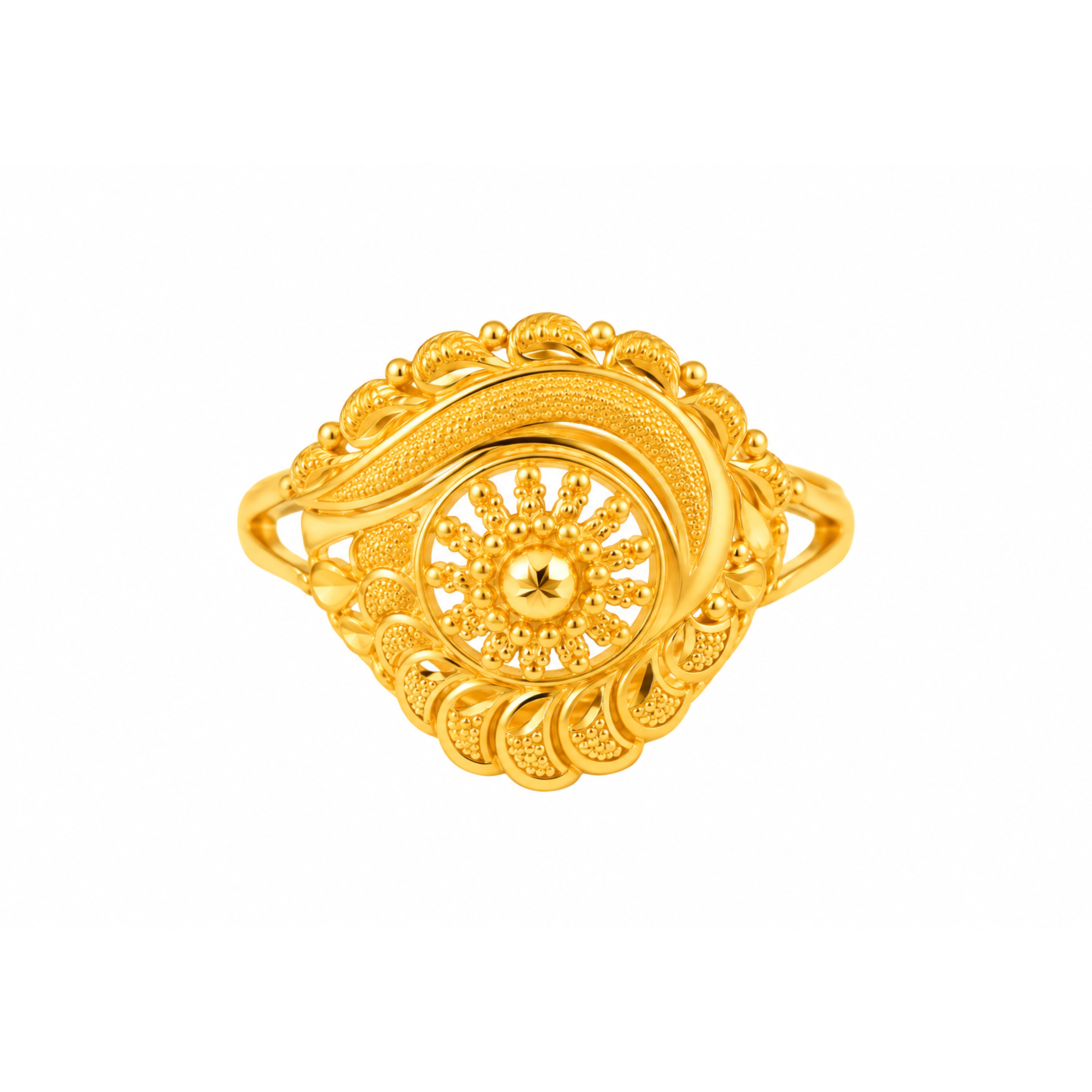 The GLR020219101 Gold Ladies Ring