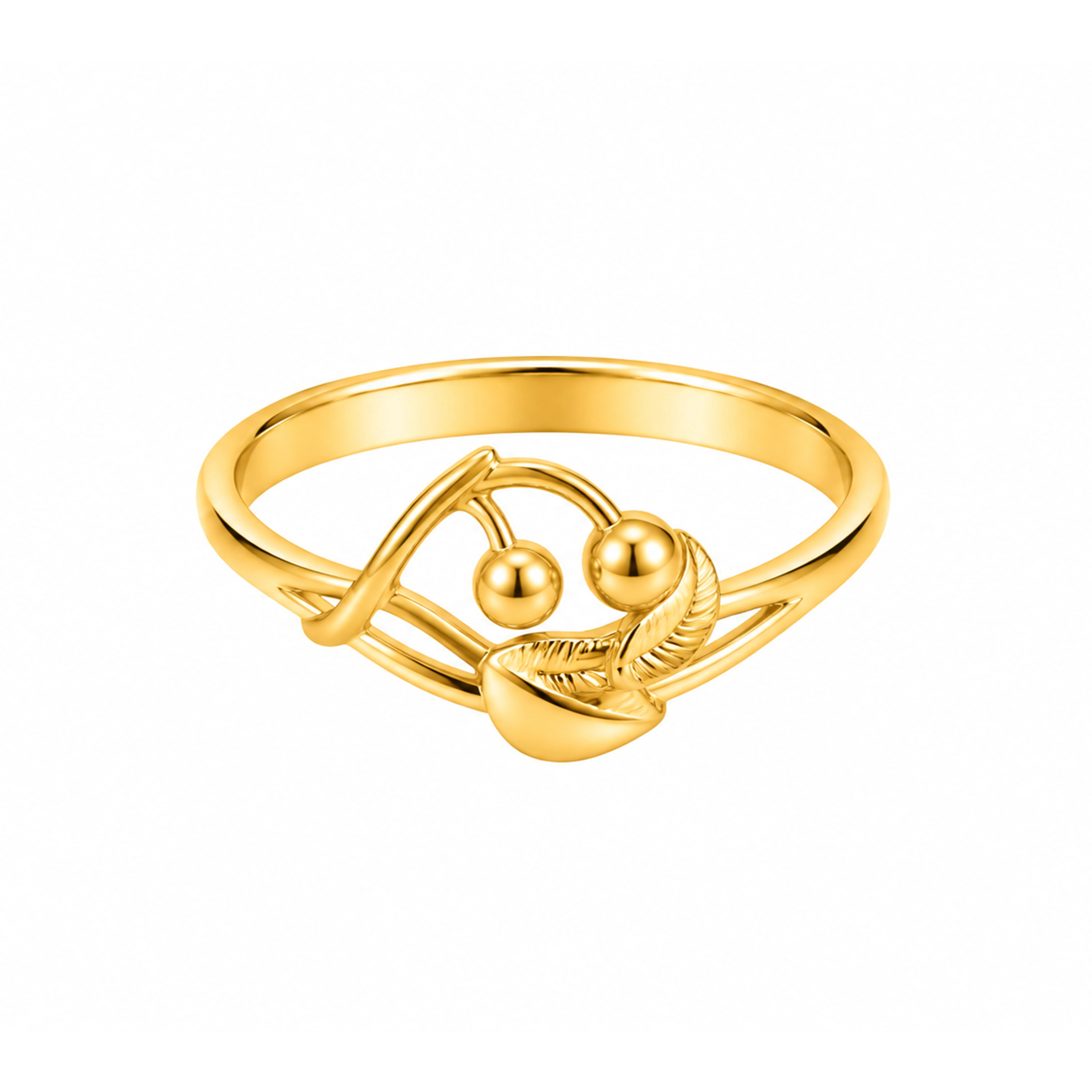 The GLR020219744 Gold Ladies Ring