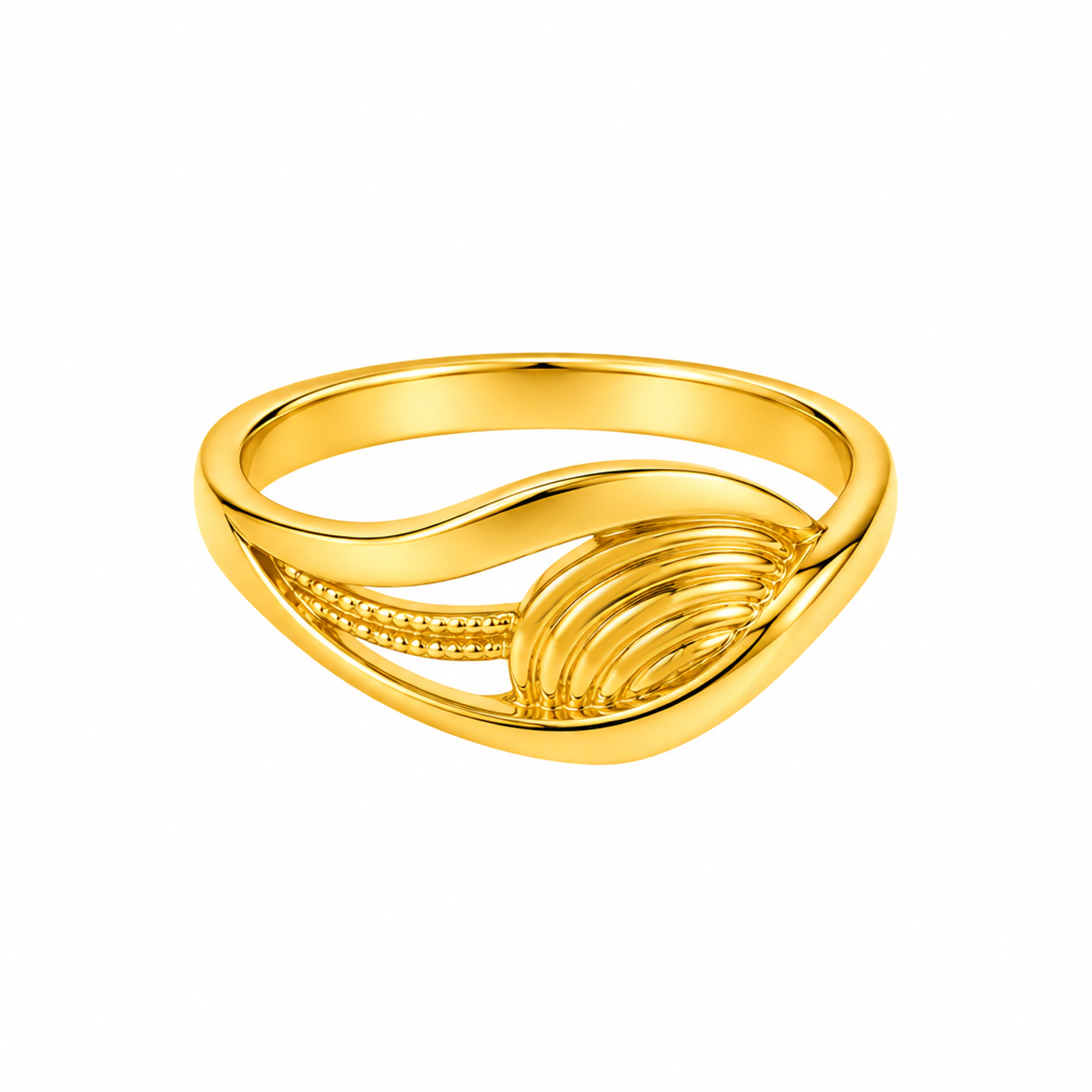 The GLR020219782 Gold Ladies Ring