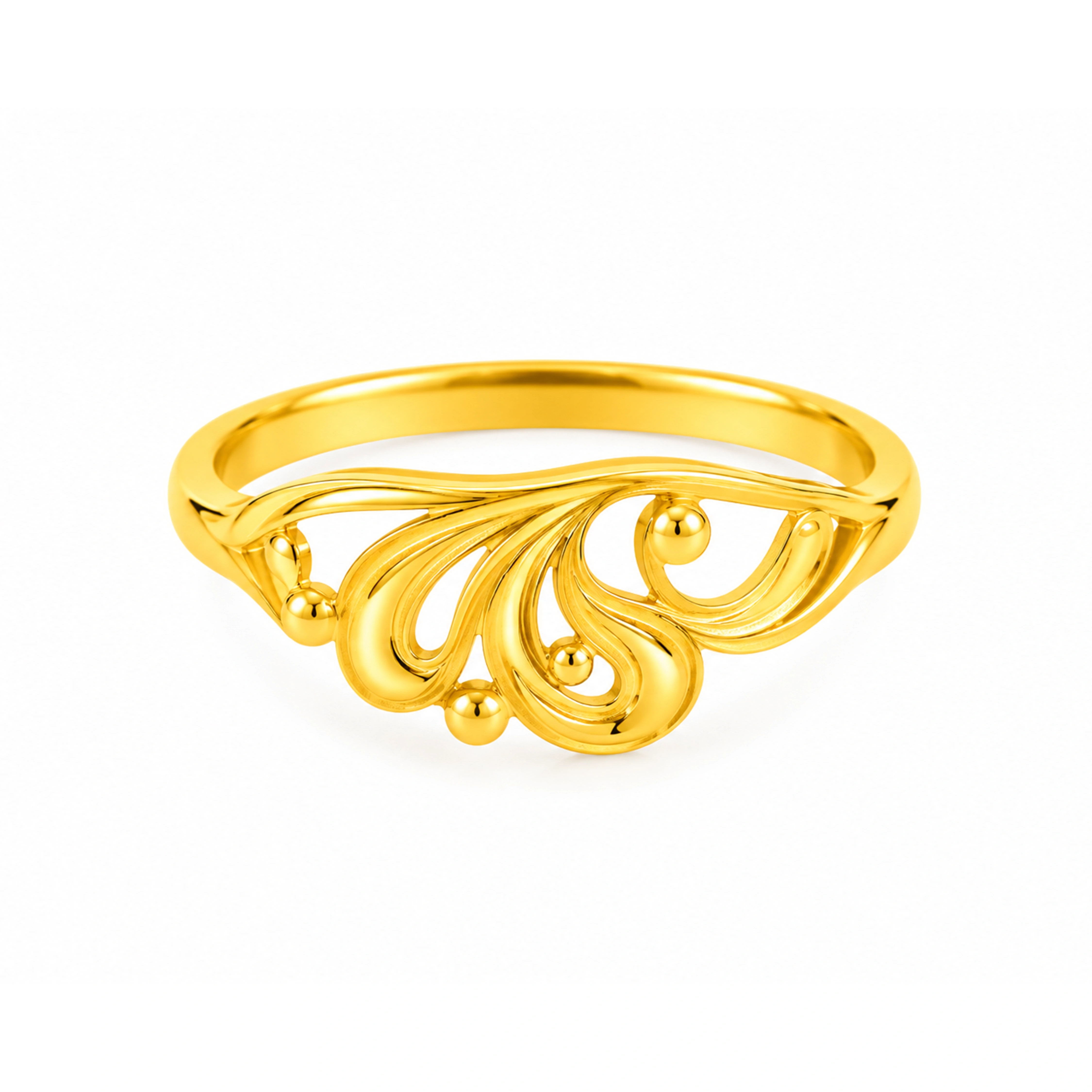 The GLR020219809 Gold Ladies Ring