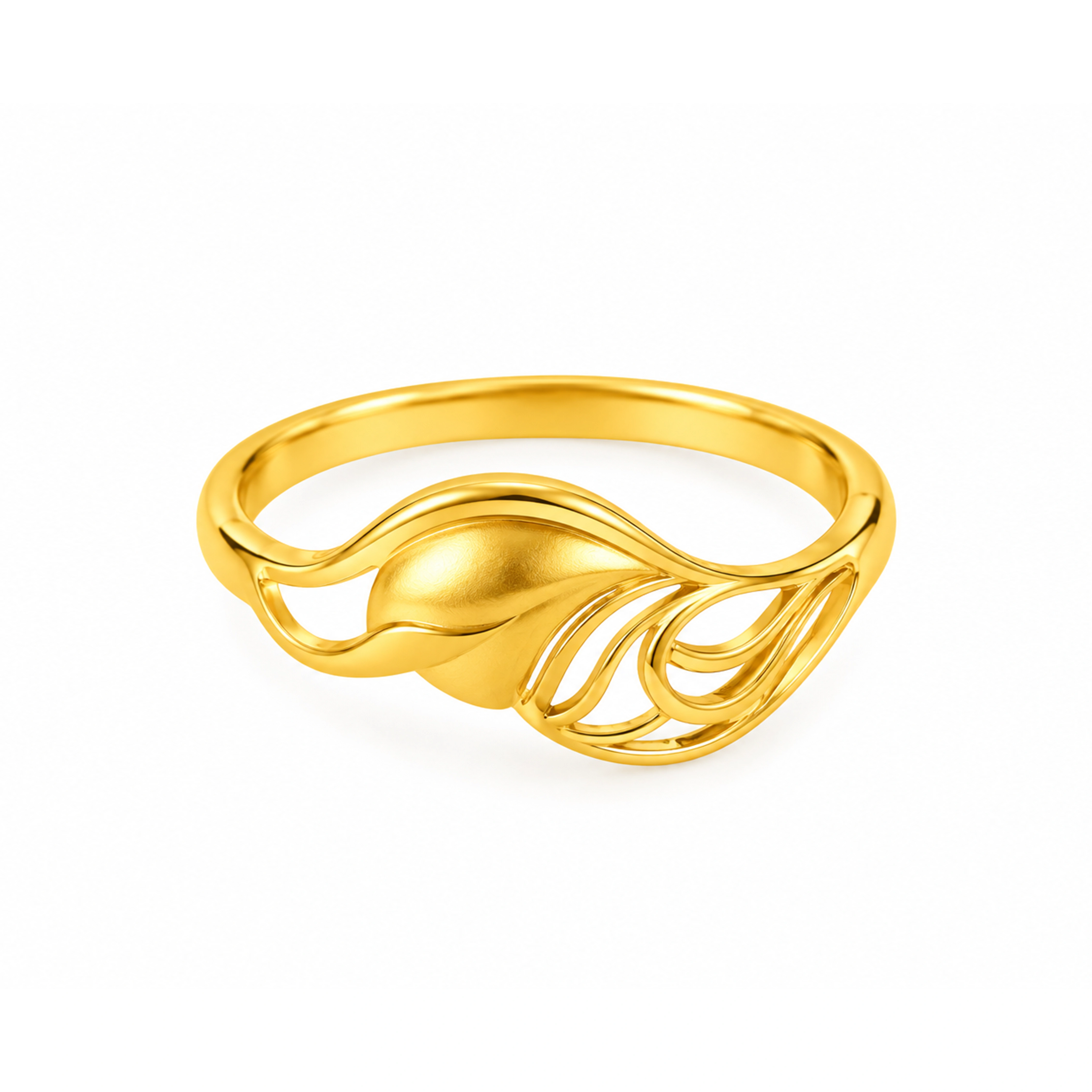 The GLR020219814 Gold Ladies Ring