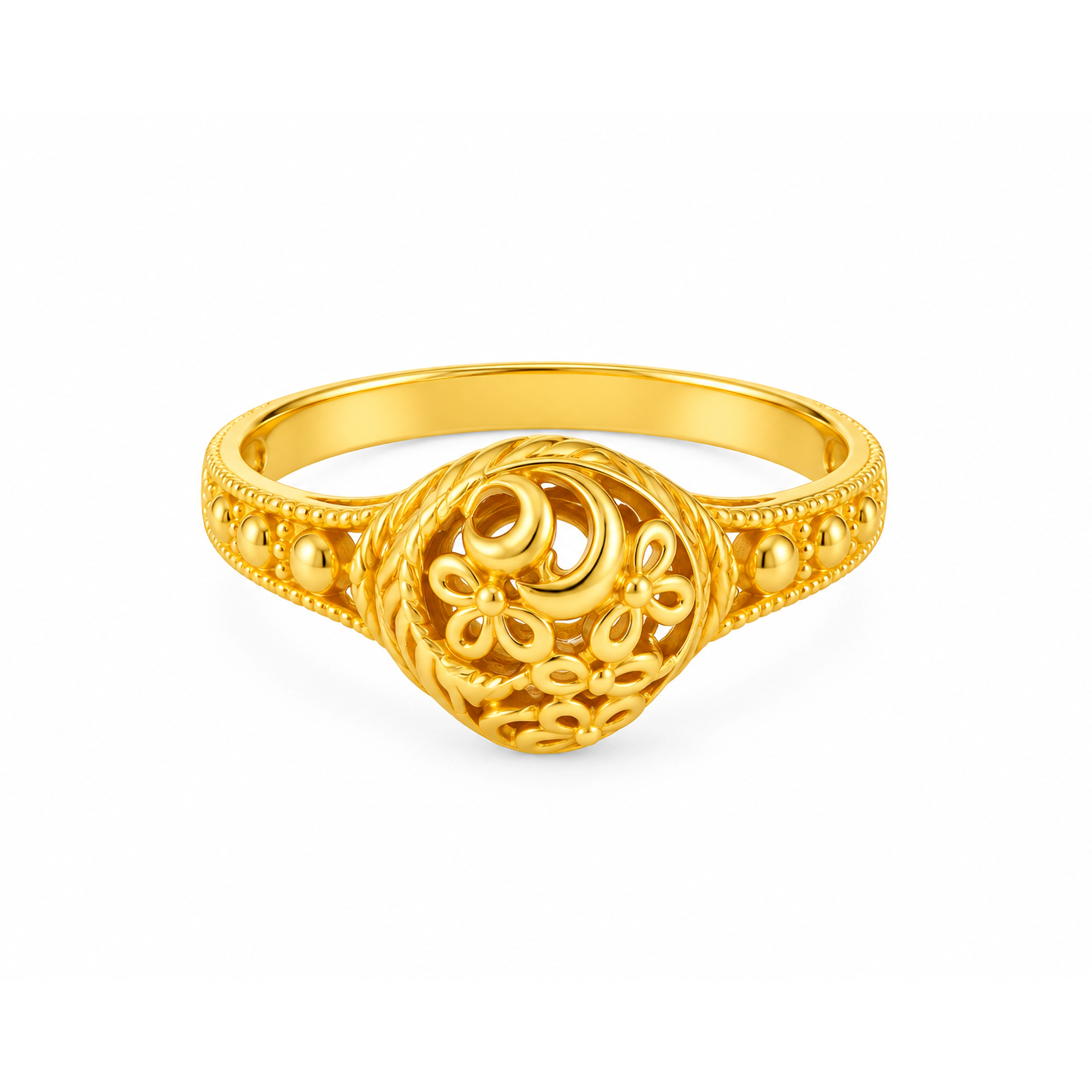 The GLR020219840 Gold Ladies Ring
