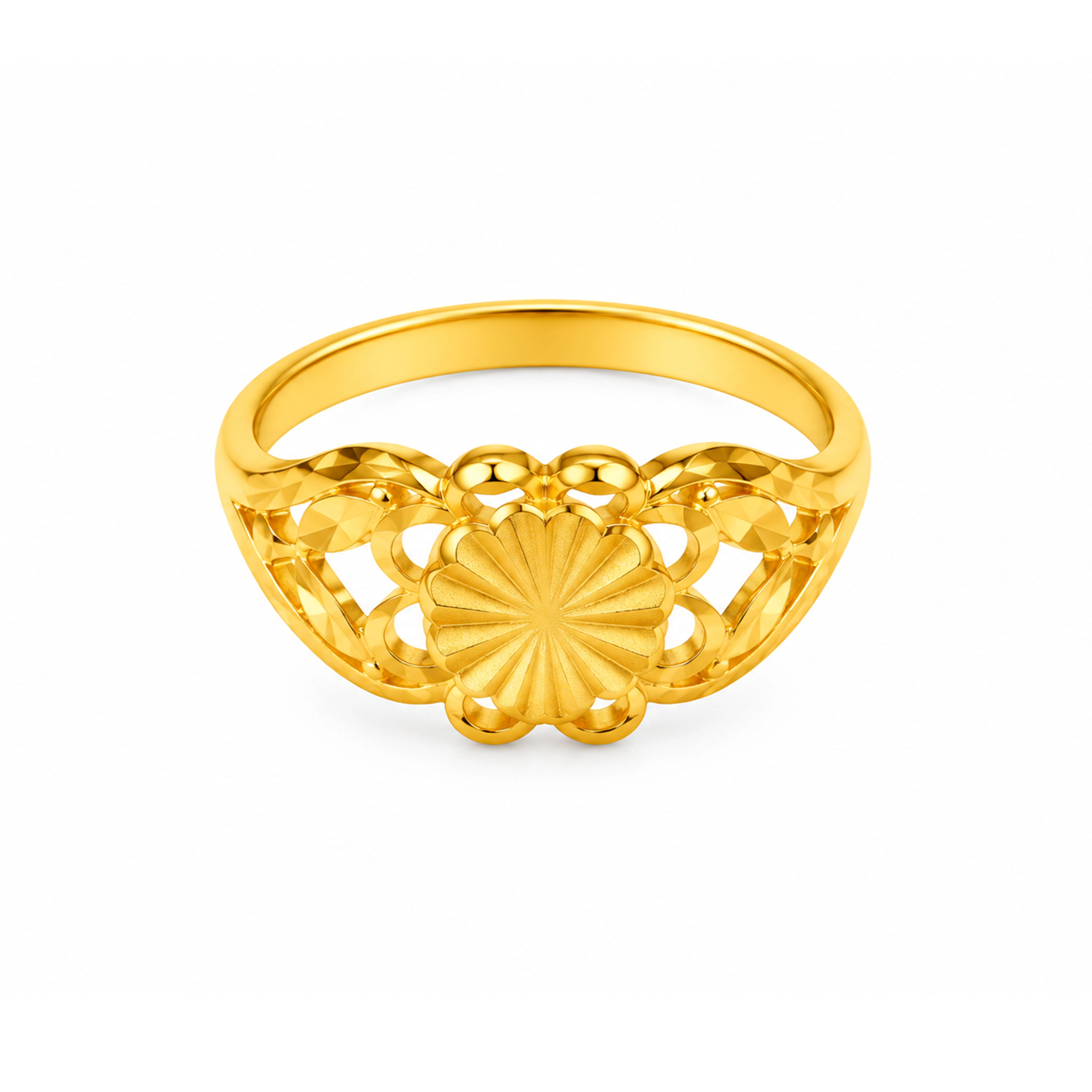 The GLR020219844 Gold Ladies Ring